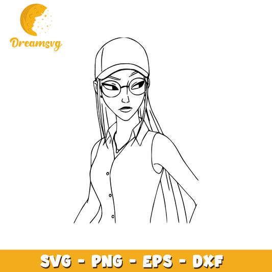 Mira look serious svg, mira serious svg, mira huntrix svg