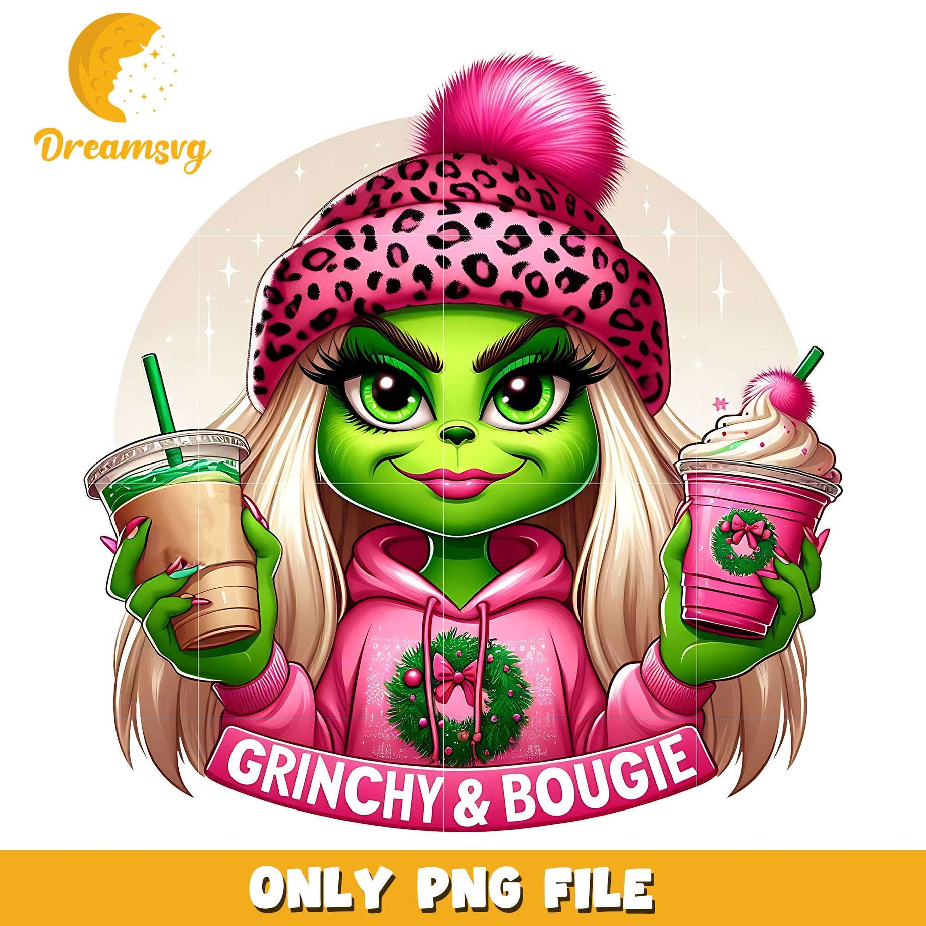 Miss grinch pink santa png, Santa claus png, christmas png