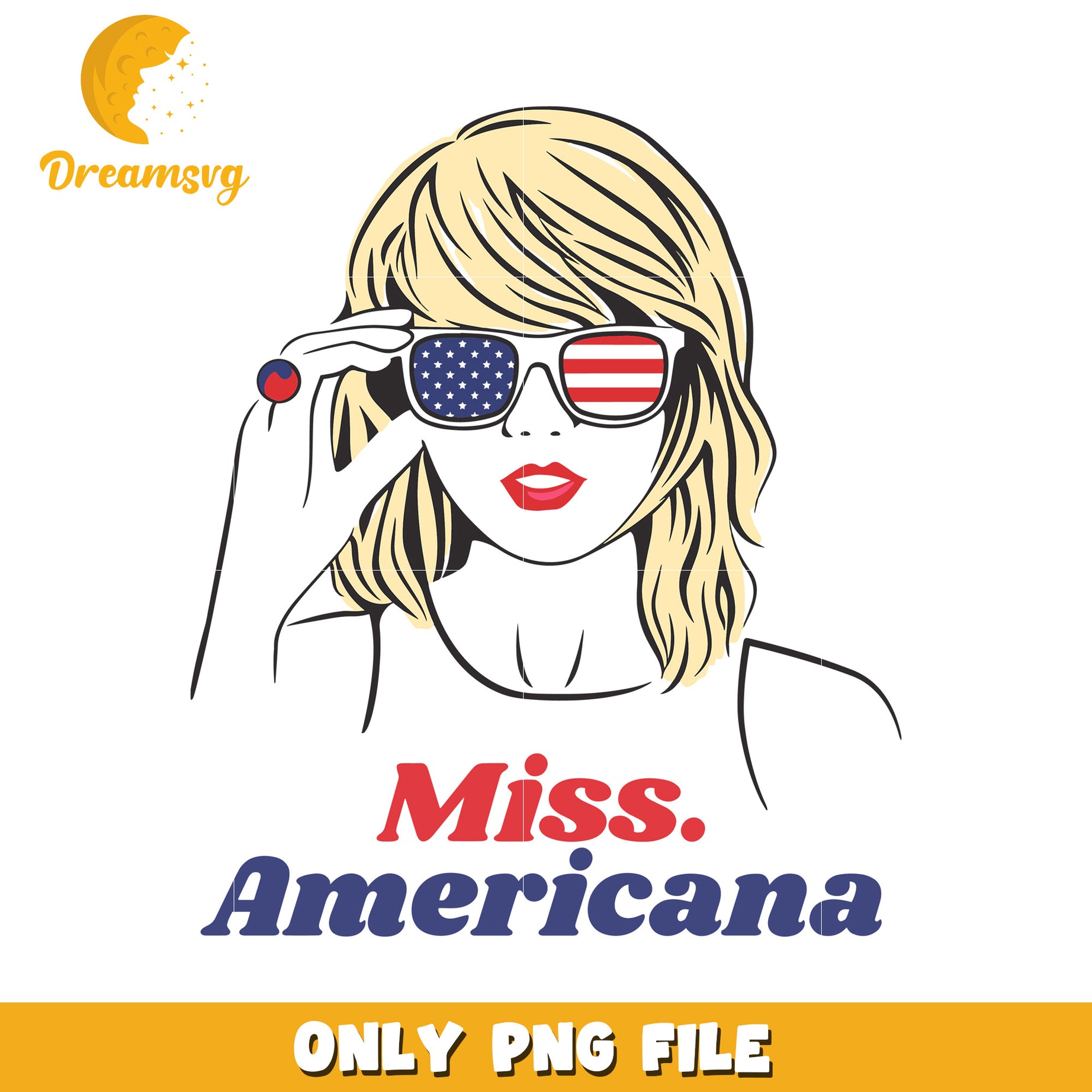 Miss americana png, americana girl png, patriotic girl png