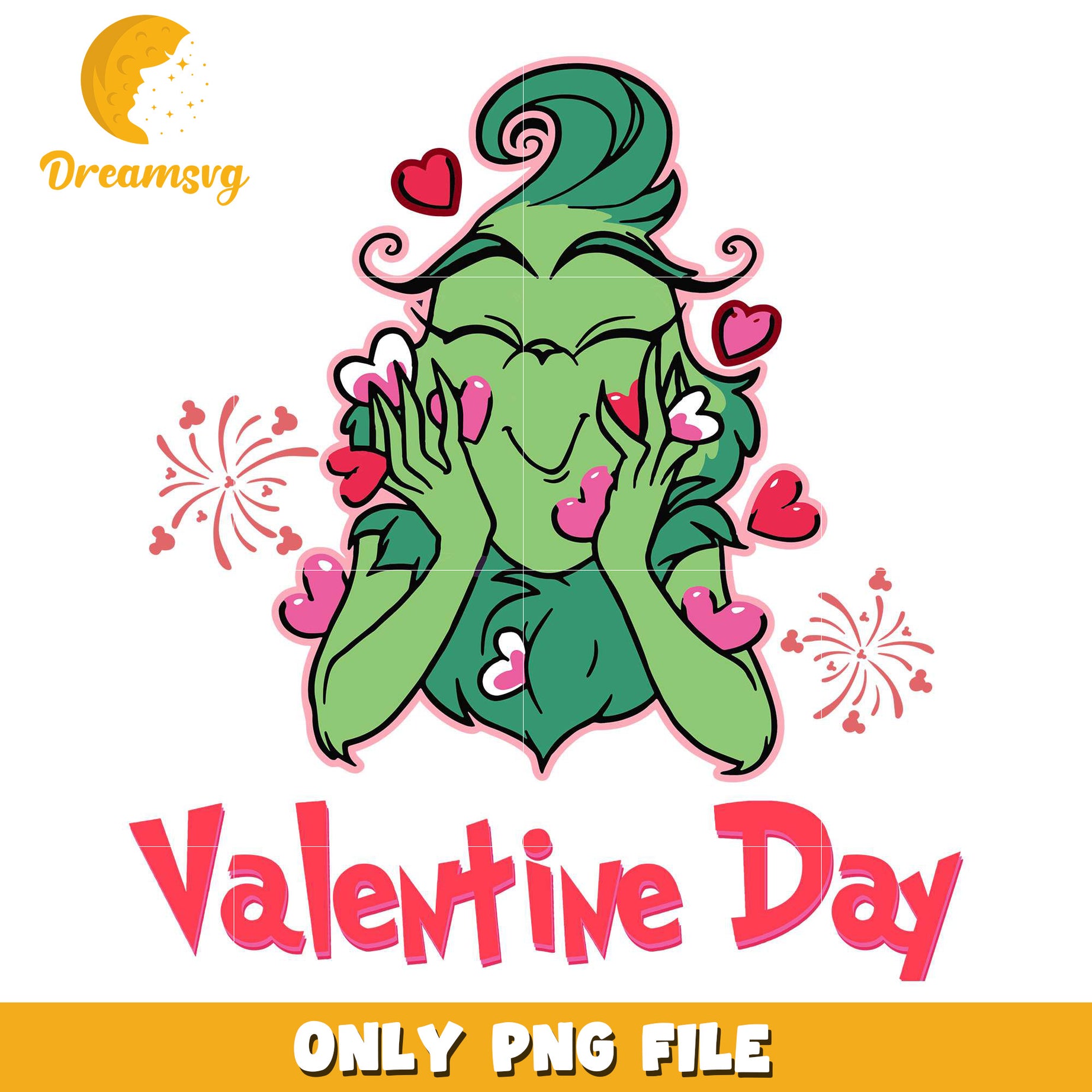 Miss grinch on valentine day png, grinch png, valentine day png