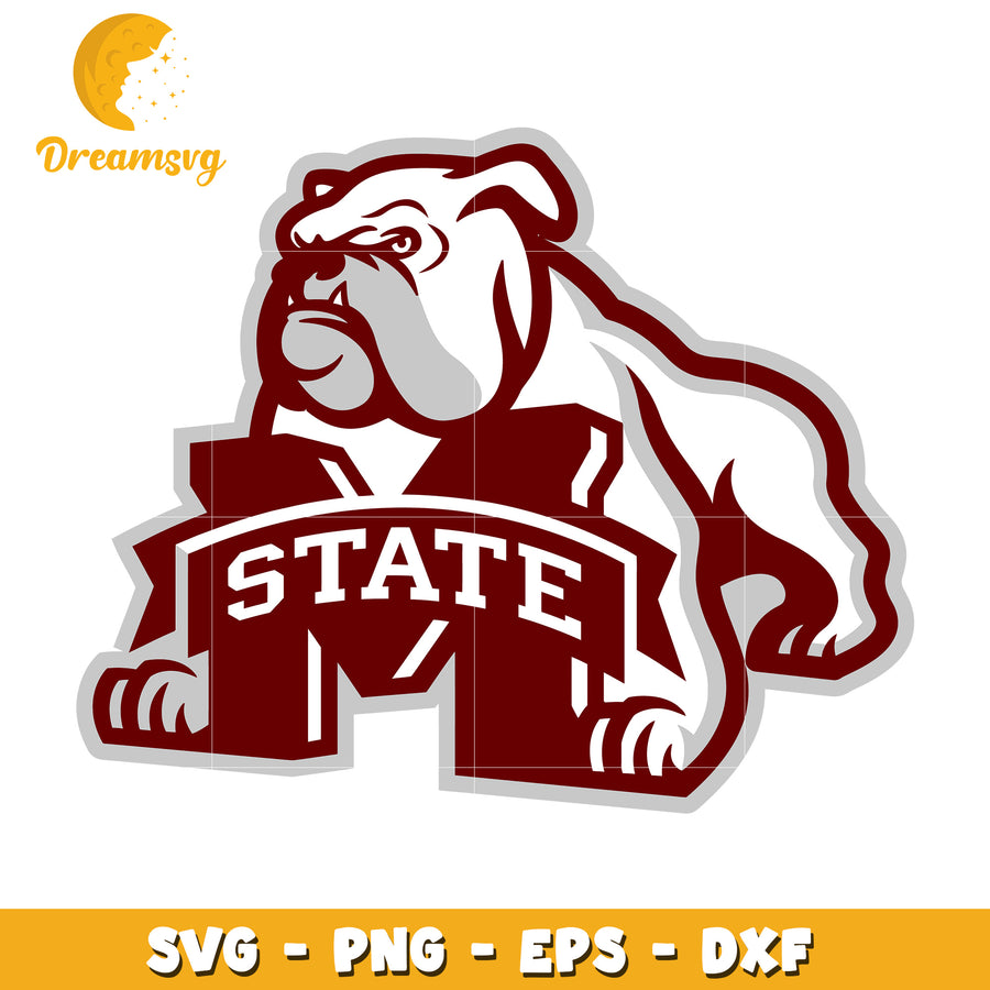 Mississippi State Bulldog SVG PNG EPS DXF