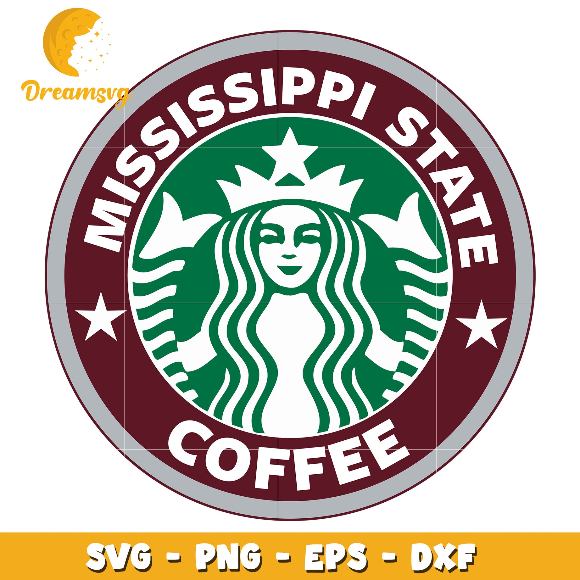 Mississippi State Coffee SVG PNG EPS DXF