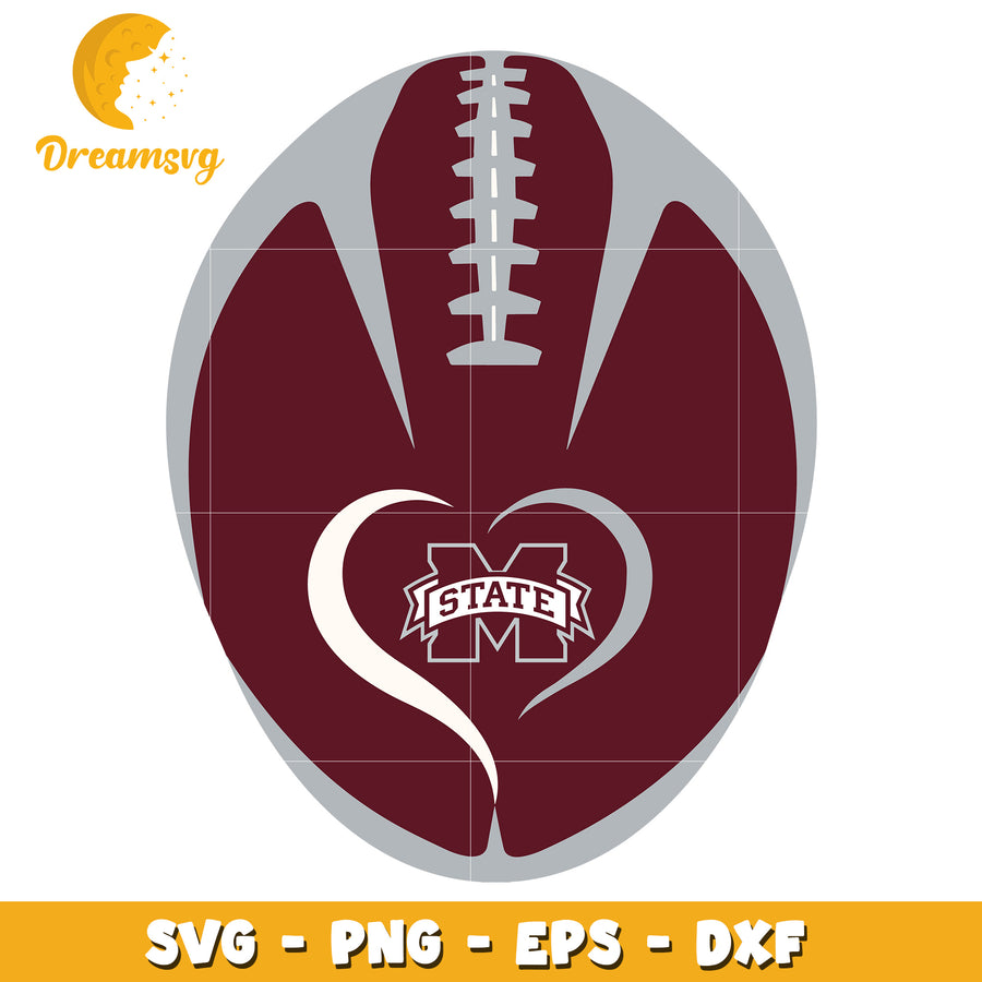 Mississippi State Football SVG Cut File