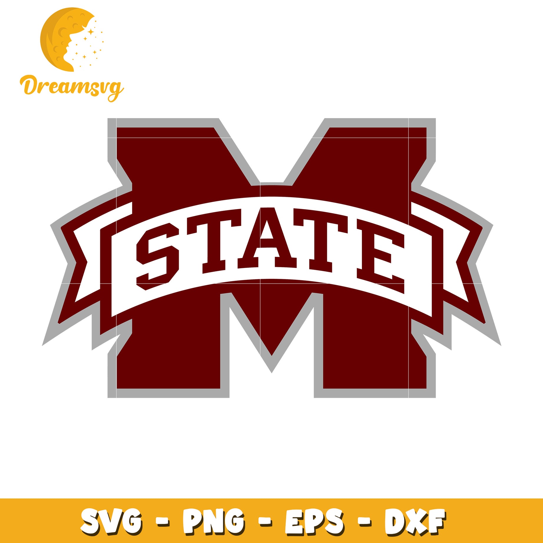 Mississippi State M SVG Cut File