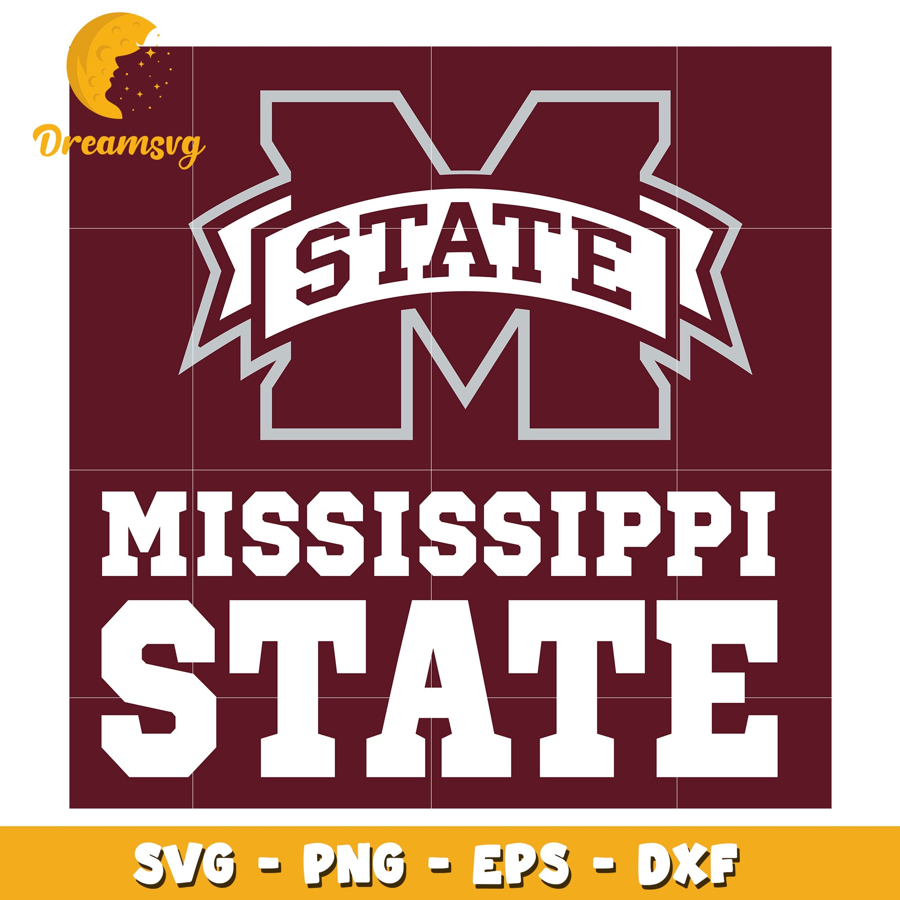 Ms State Designs Mississippi State University Logo SVG Design for Crafters – DreamSVG Store
