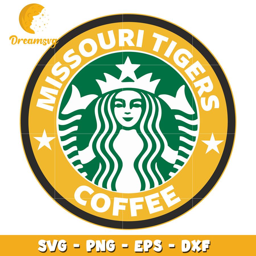 Missouri Tigers Coffee SVG PNG EPS DXF