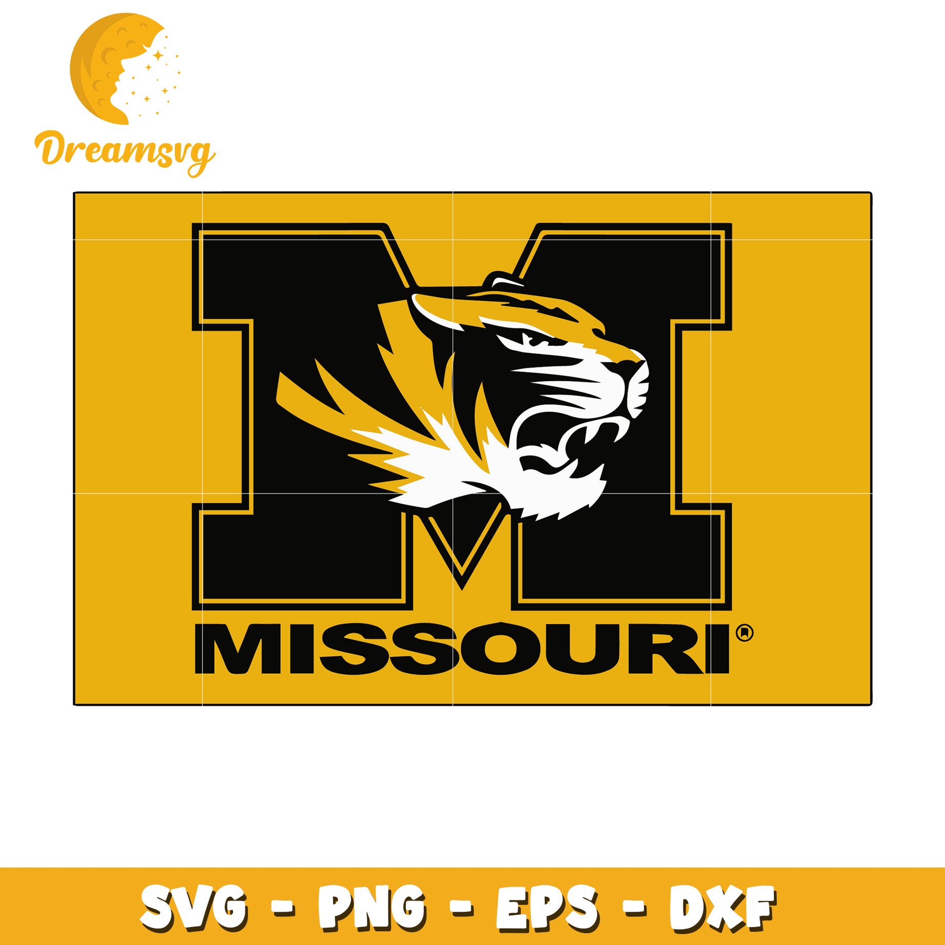 Missouri Tigers SVG File Sports Logo for Craft Projects