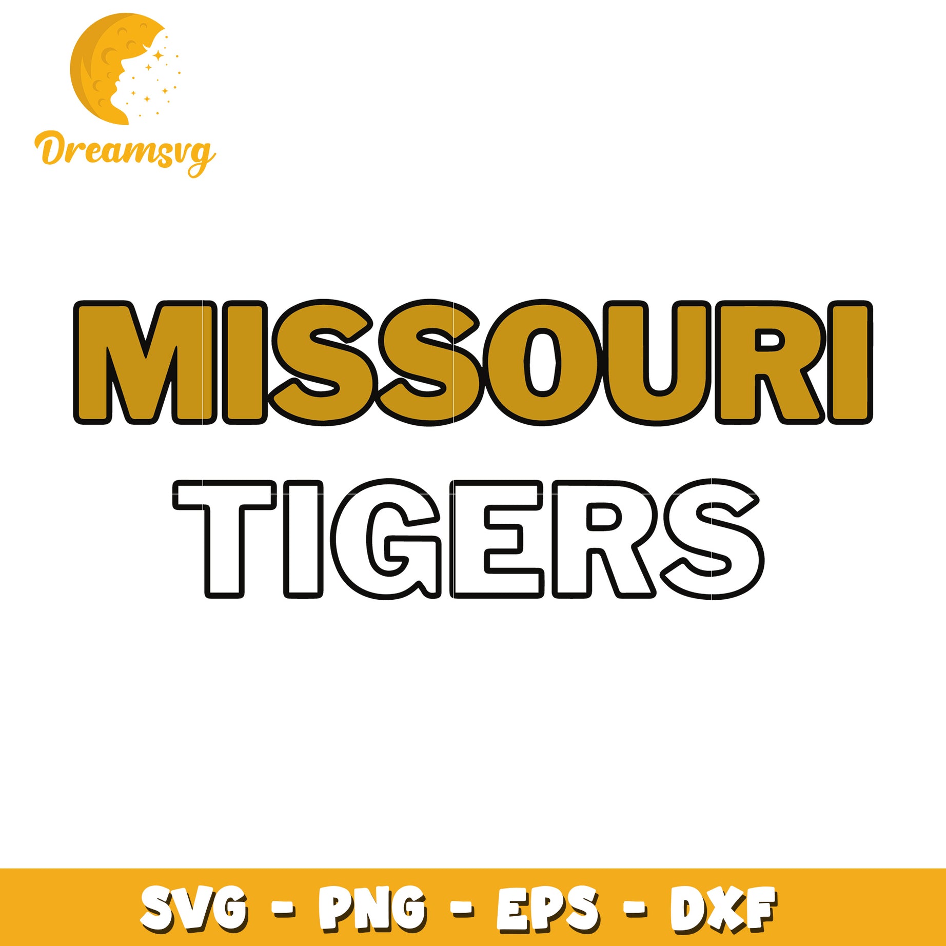 Missouri Tigers SVG File for Crafting and Design Projects