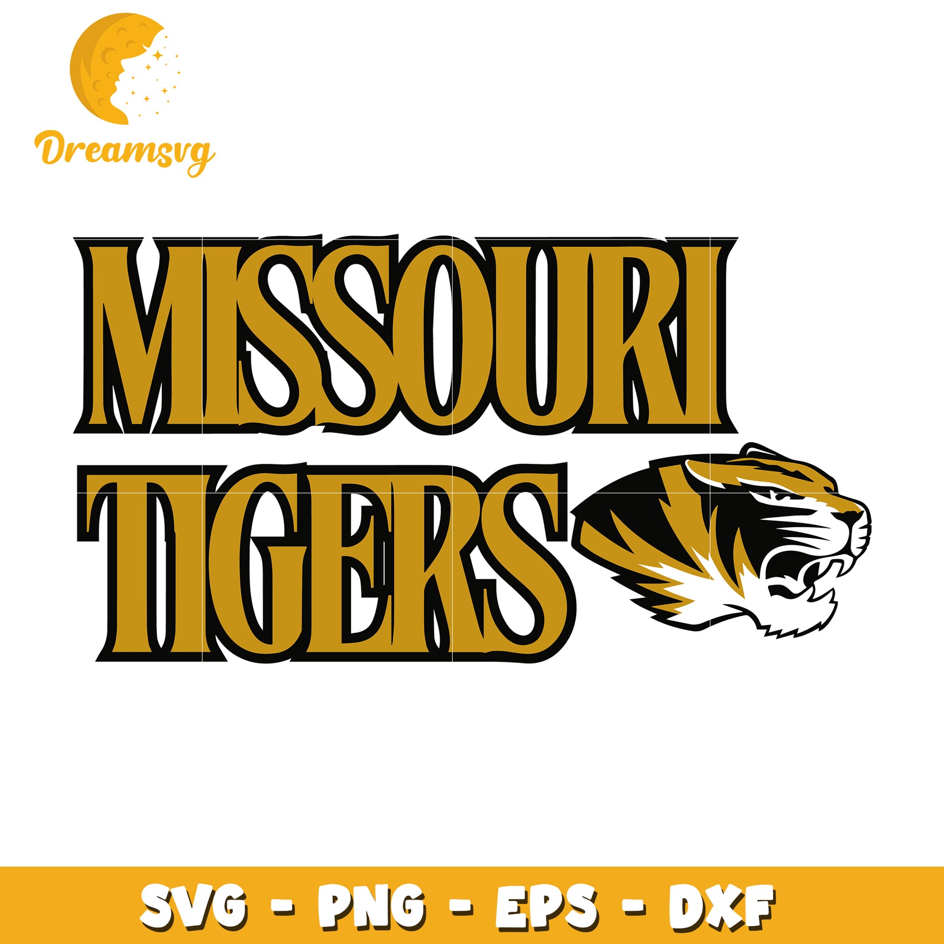 Missouri Tigers SVG Graphic for Team Spirit and Merchandise