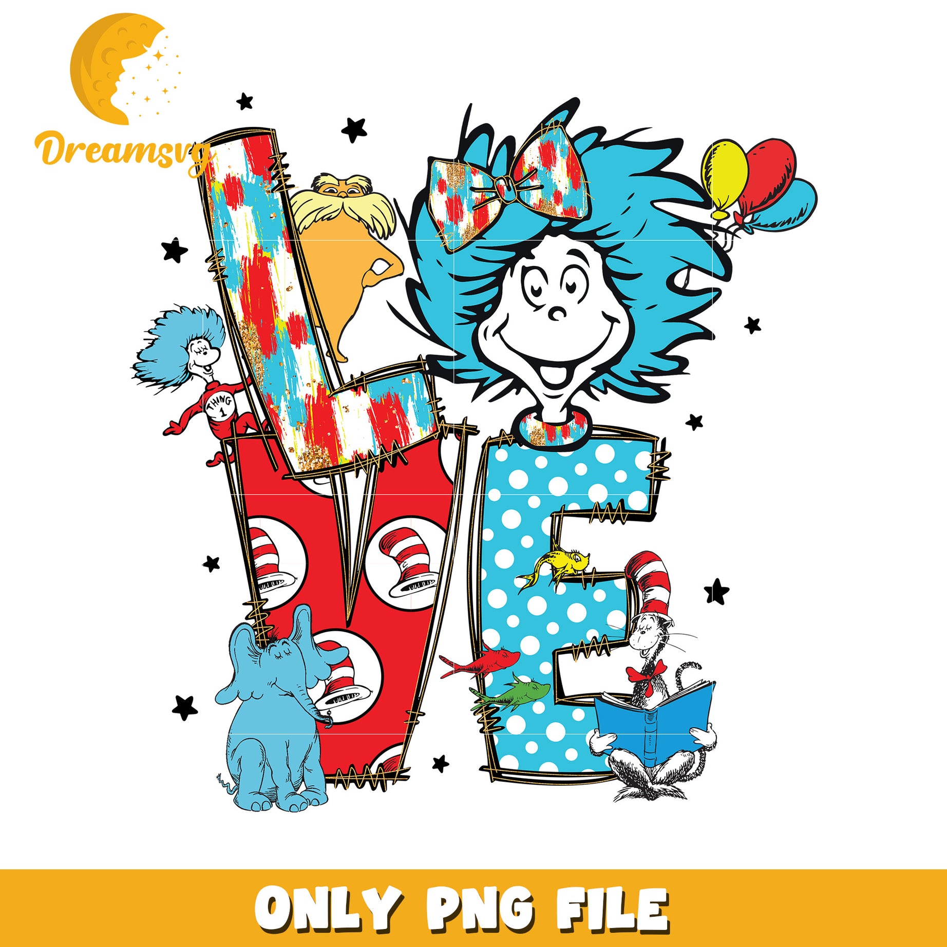 Miss thing love font design png, dr seuss png, miss thing png