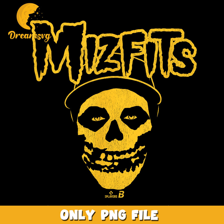 Mizfits Skull Cap Misfits Style Baseball PNG, Rock Band, Sports PNG