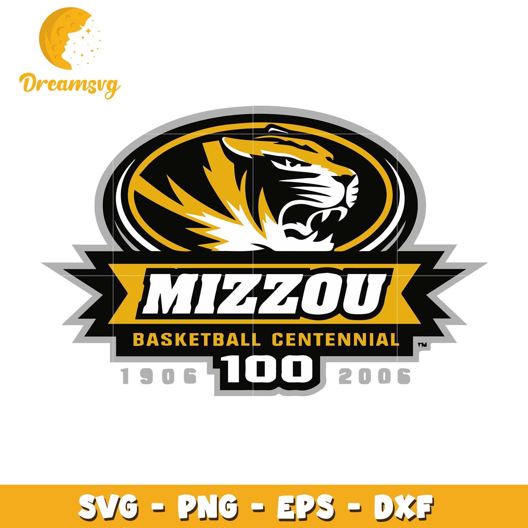 Mizzou Basketball Centennial SVG Cut File