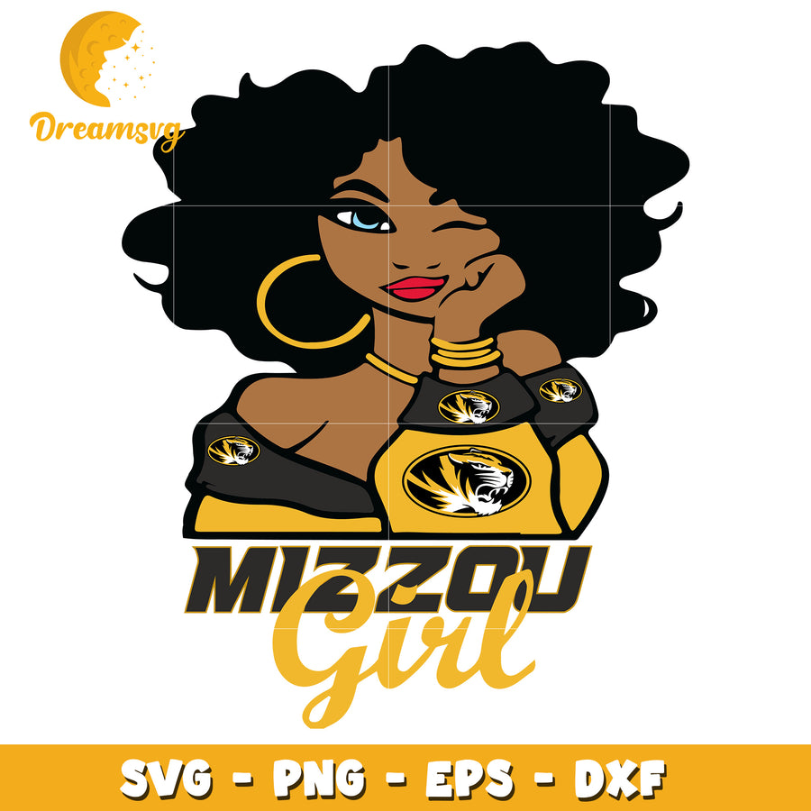 Mizzou Girl SVG Illustration for Fans and Creatives Online Store