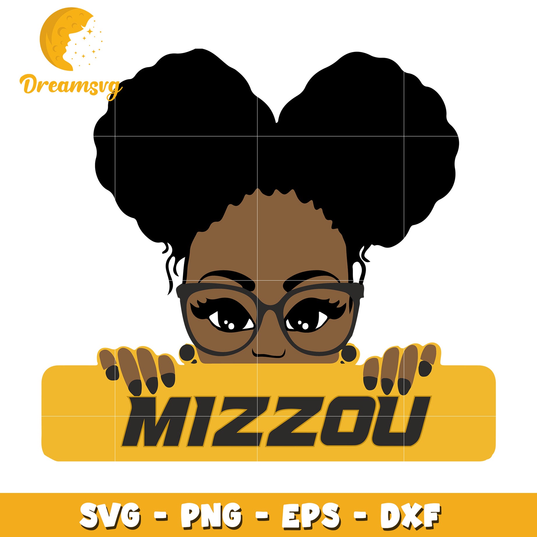 Mizzou Girl SVG PNG EPS DXF Cut File