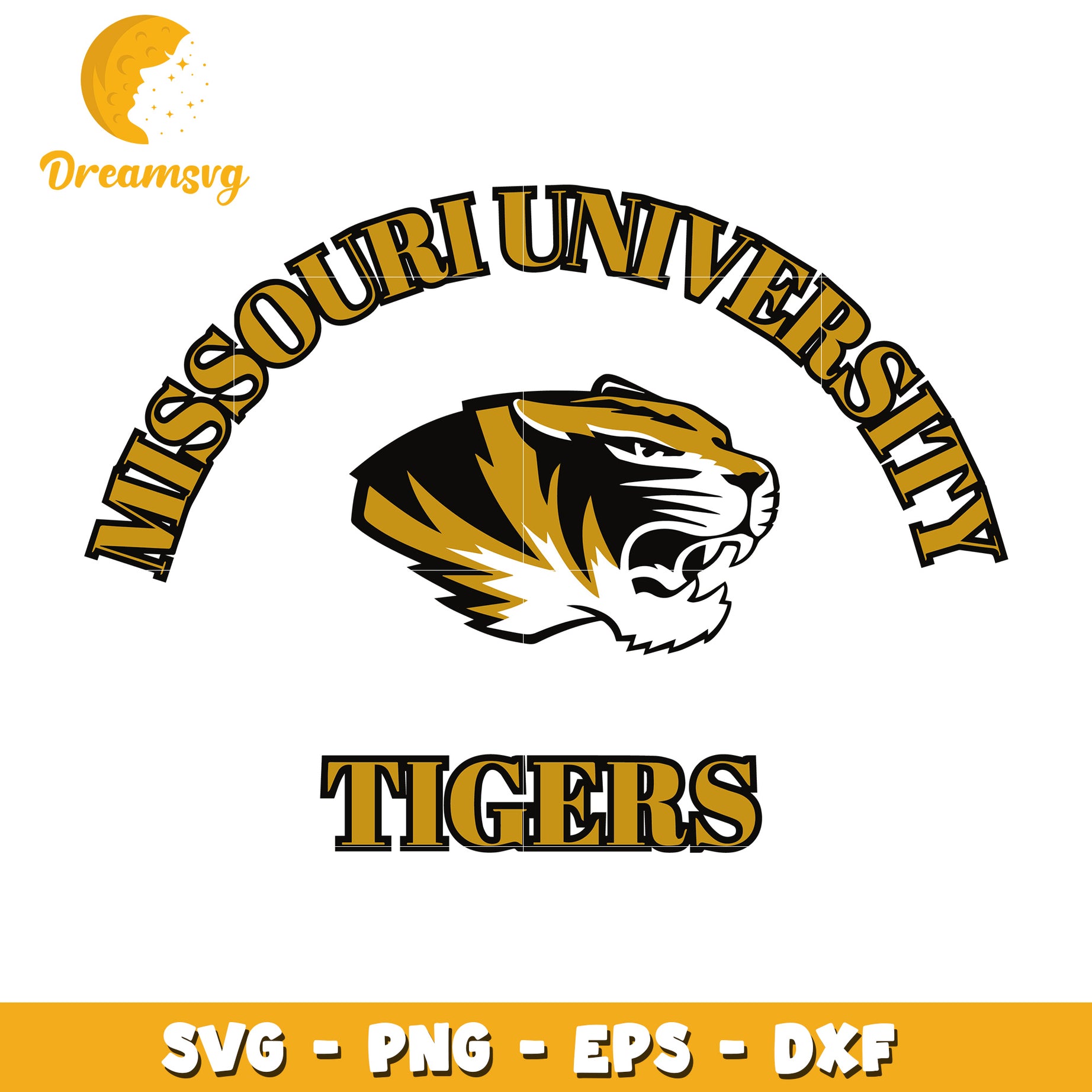 Mizzou Tigers SVG PNG EPS DXF Cut File