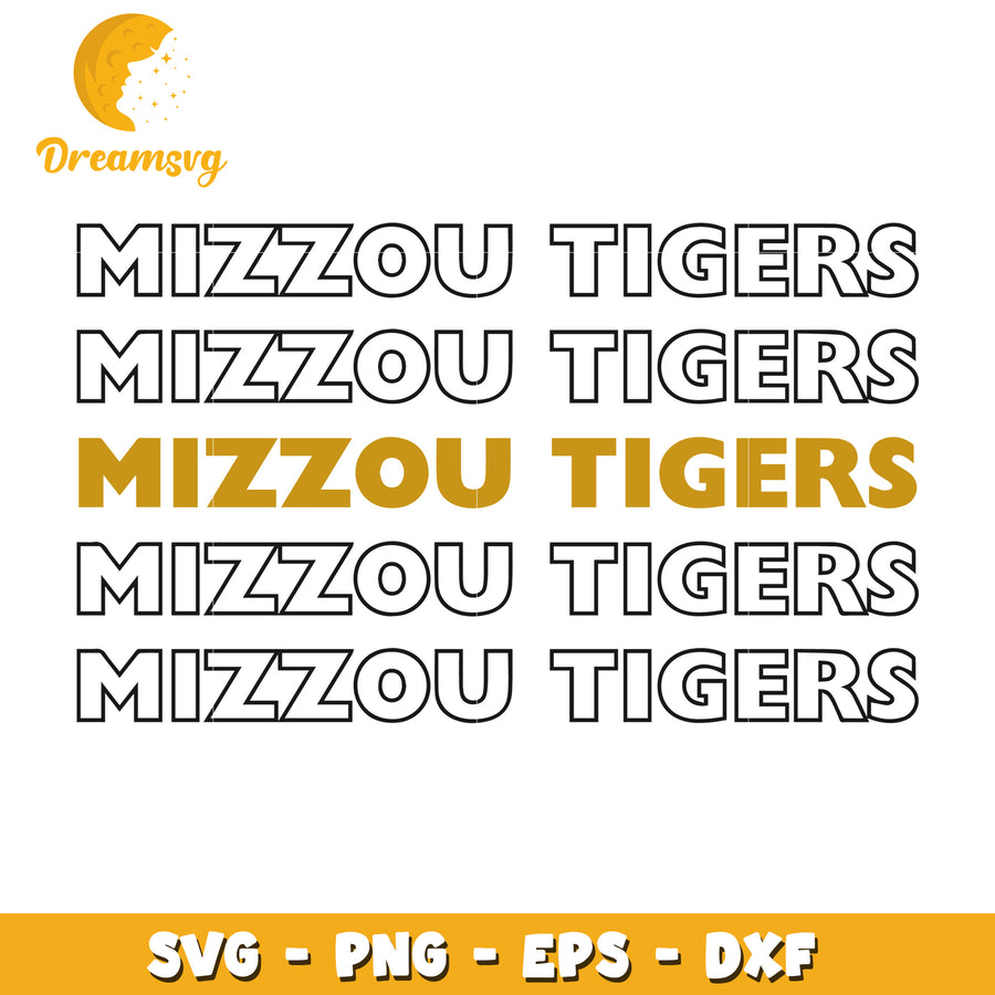 Mizzou Tigers SVG PNG EPS DXF Cut Files