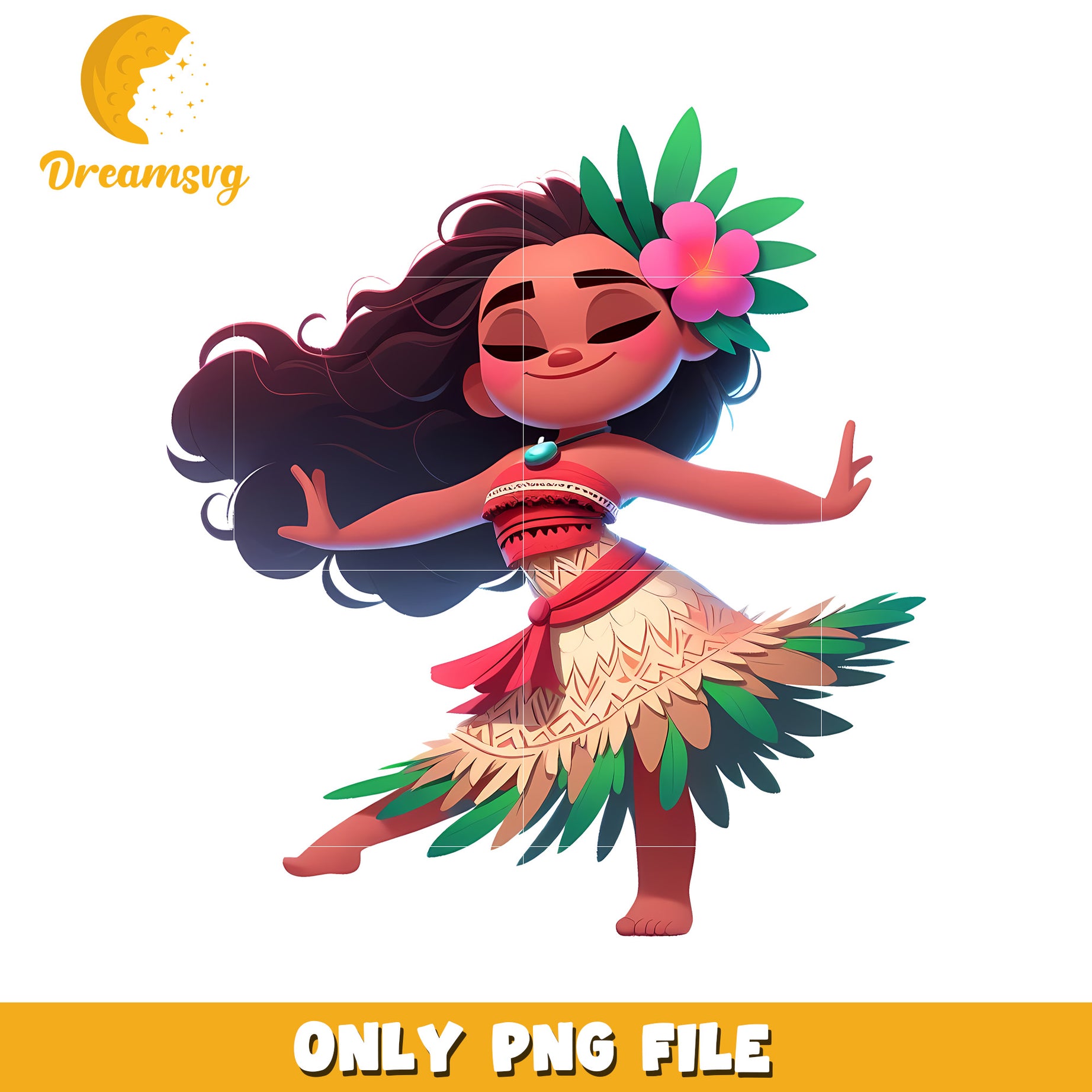Moana PNG Clipart Cute Girl