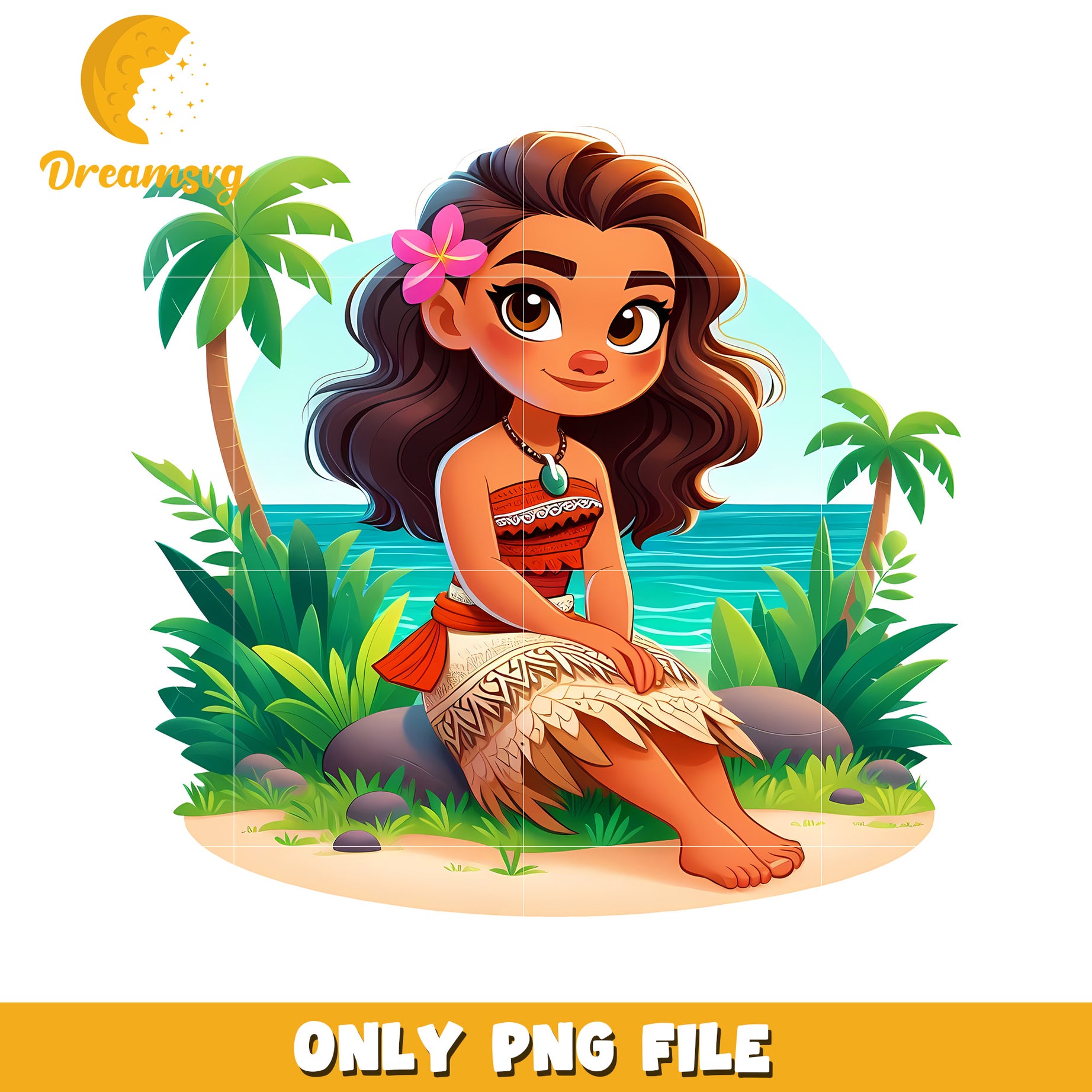Moana PNG Clipart Tropical Girl