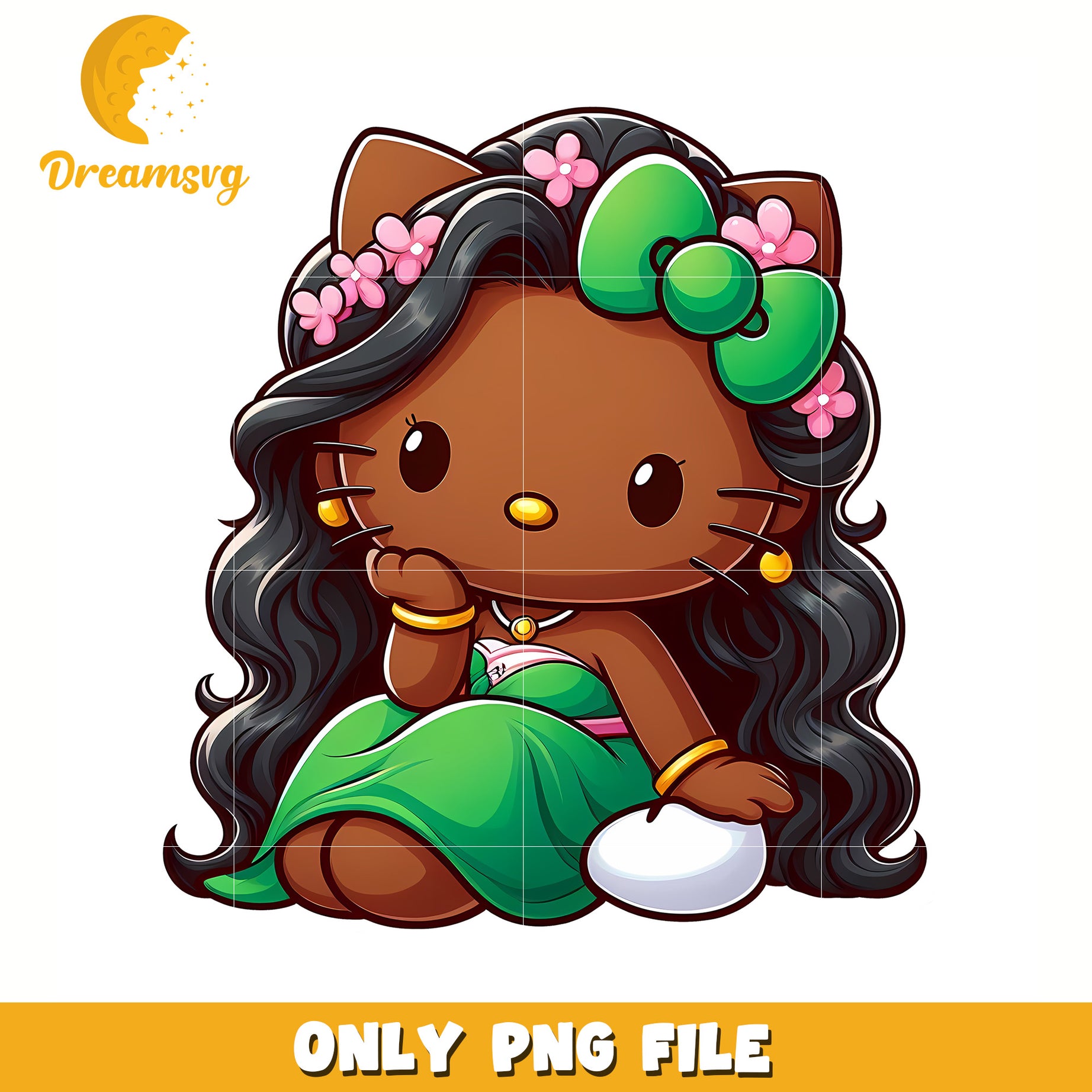 Moana kitty design png, hello kitty mirror png, hello kitty friends png