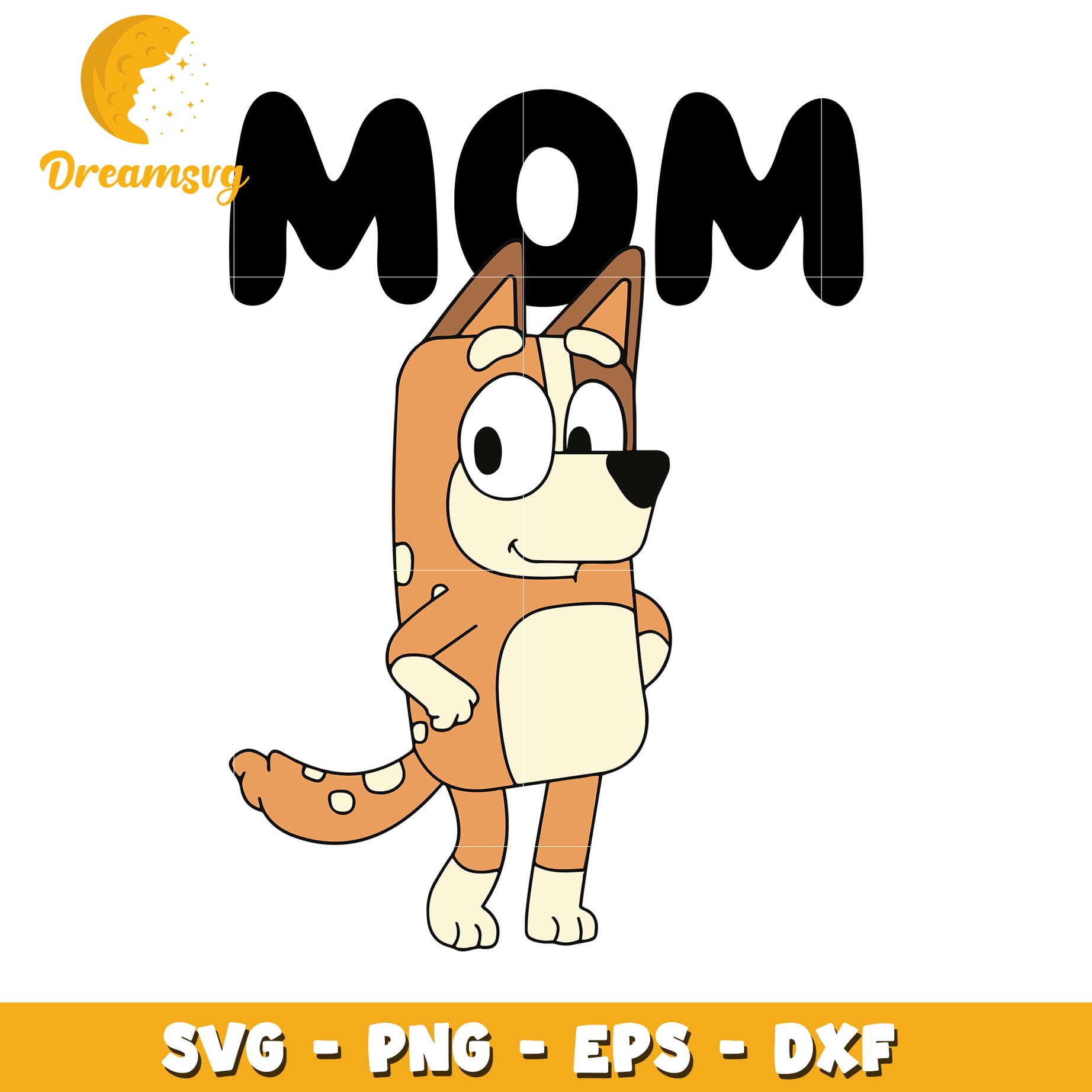Mom Dog SVG PNG EPS DXF Cut File