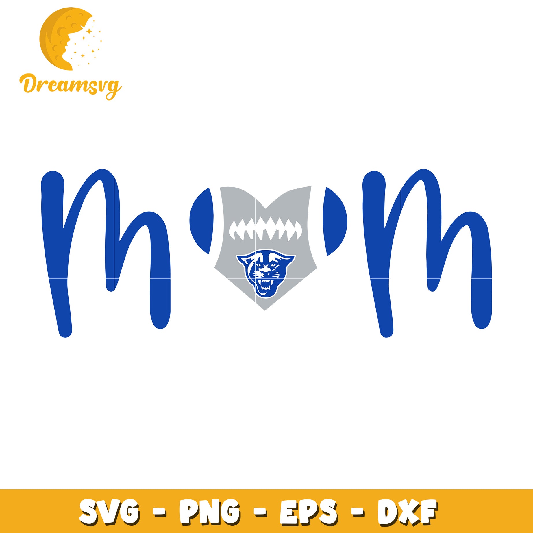 Mom Football Panther SVG PNG EPS DXF