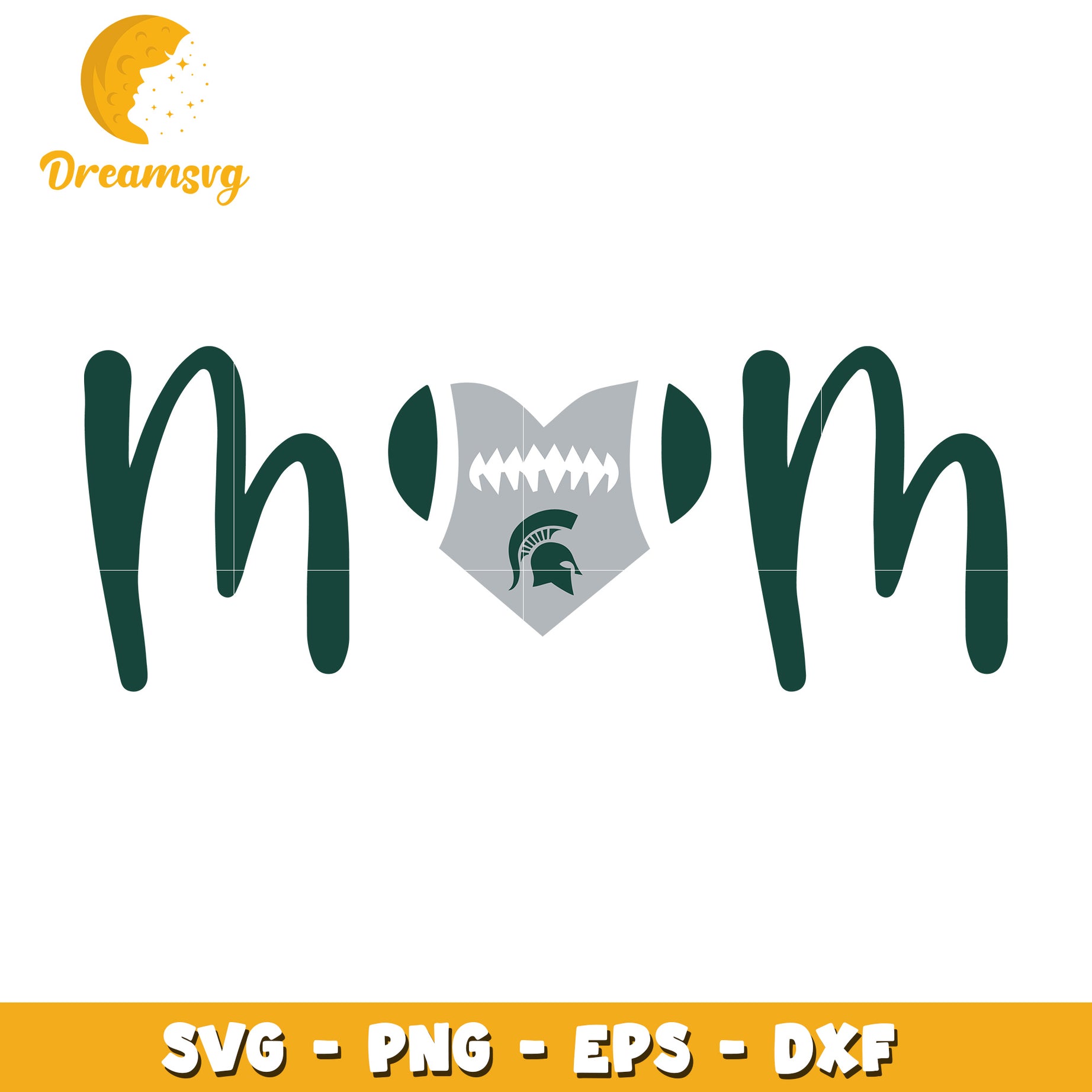 Mom Football SVG Cut File