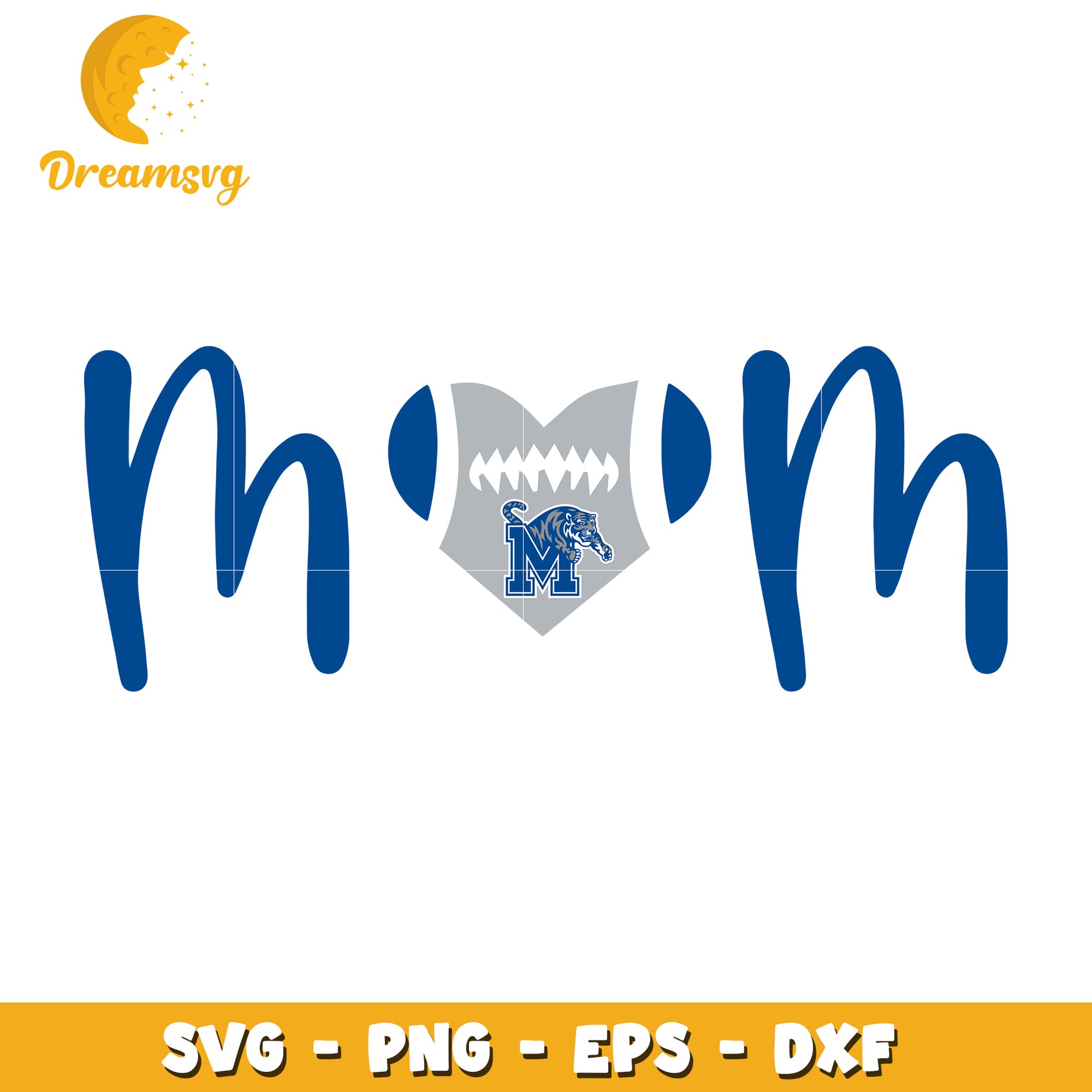 Mom Football SVG PNG EPS DXF Cut File