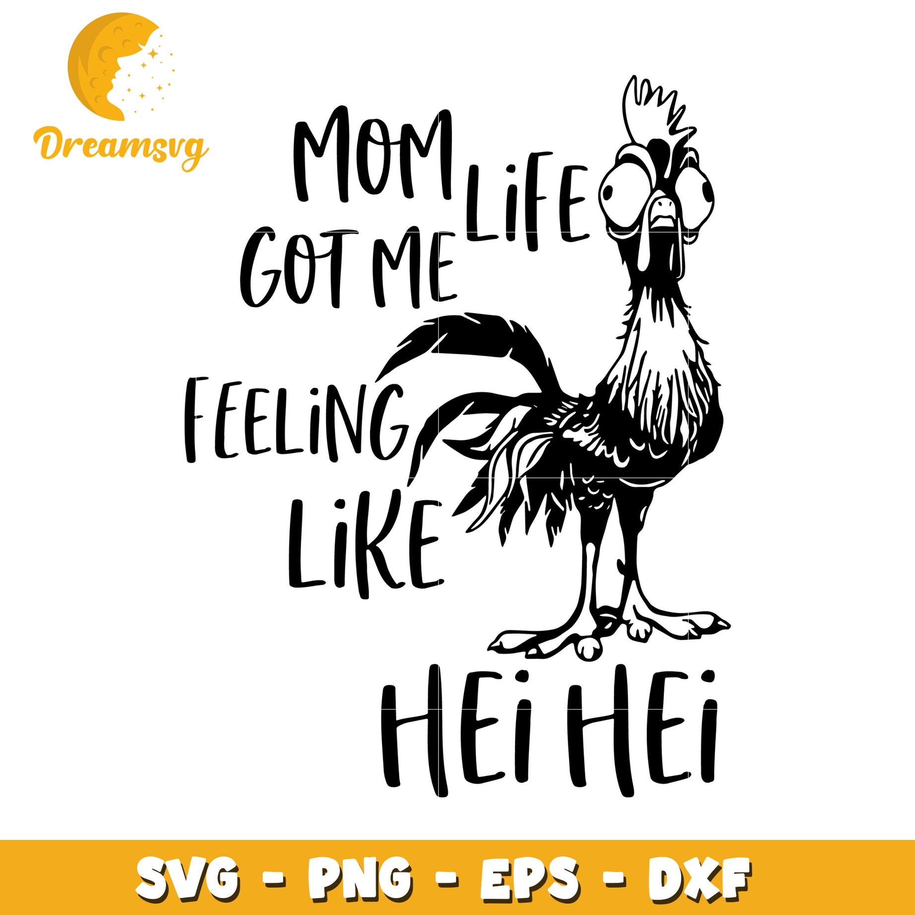 Mom Life Chicken SVG Cut File