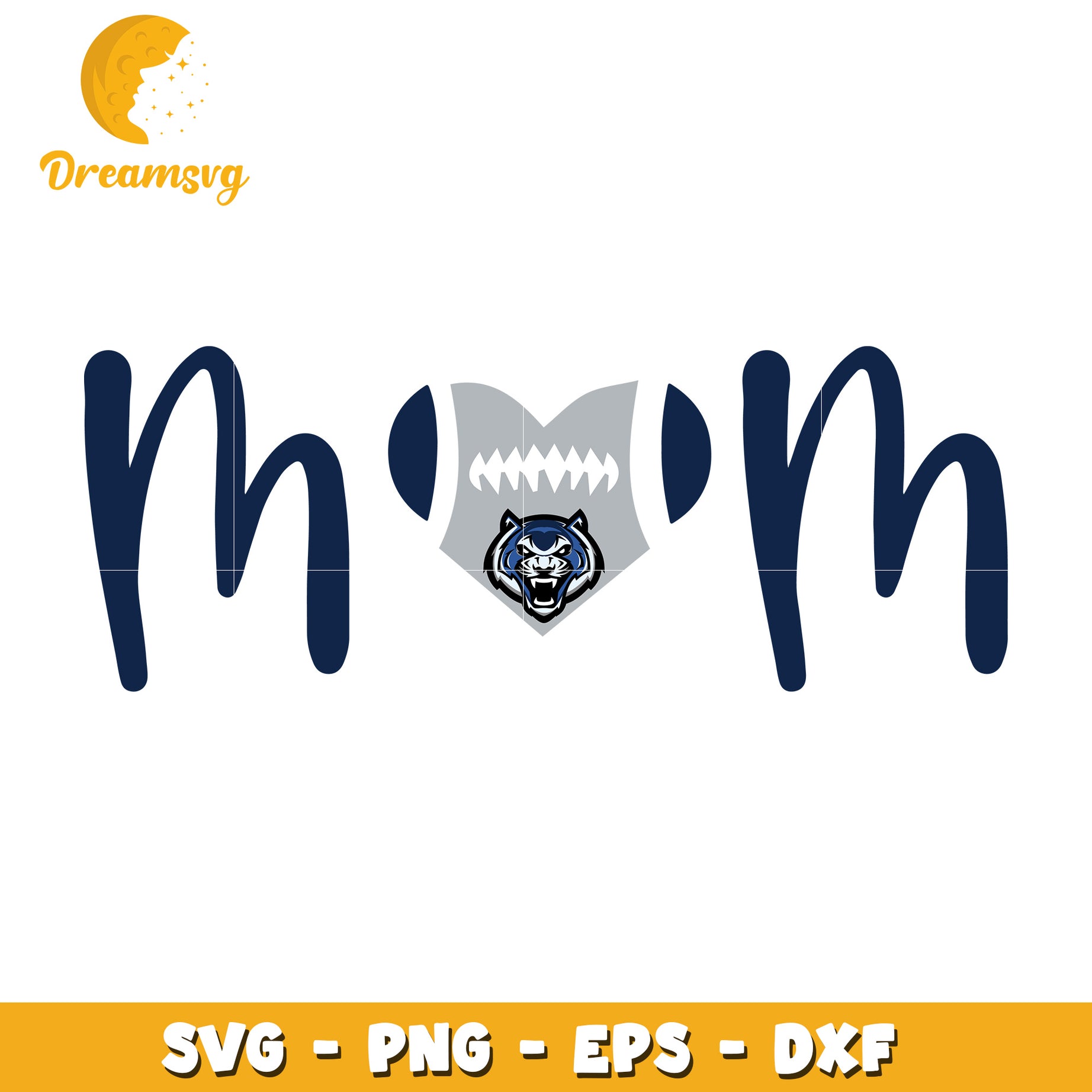 Mom Tiger SVG PNG EPS DXF Cut File