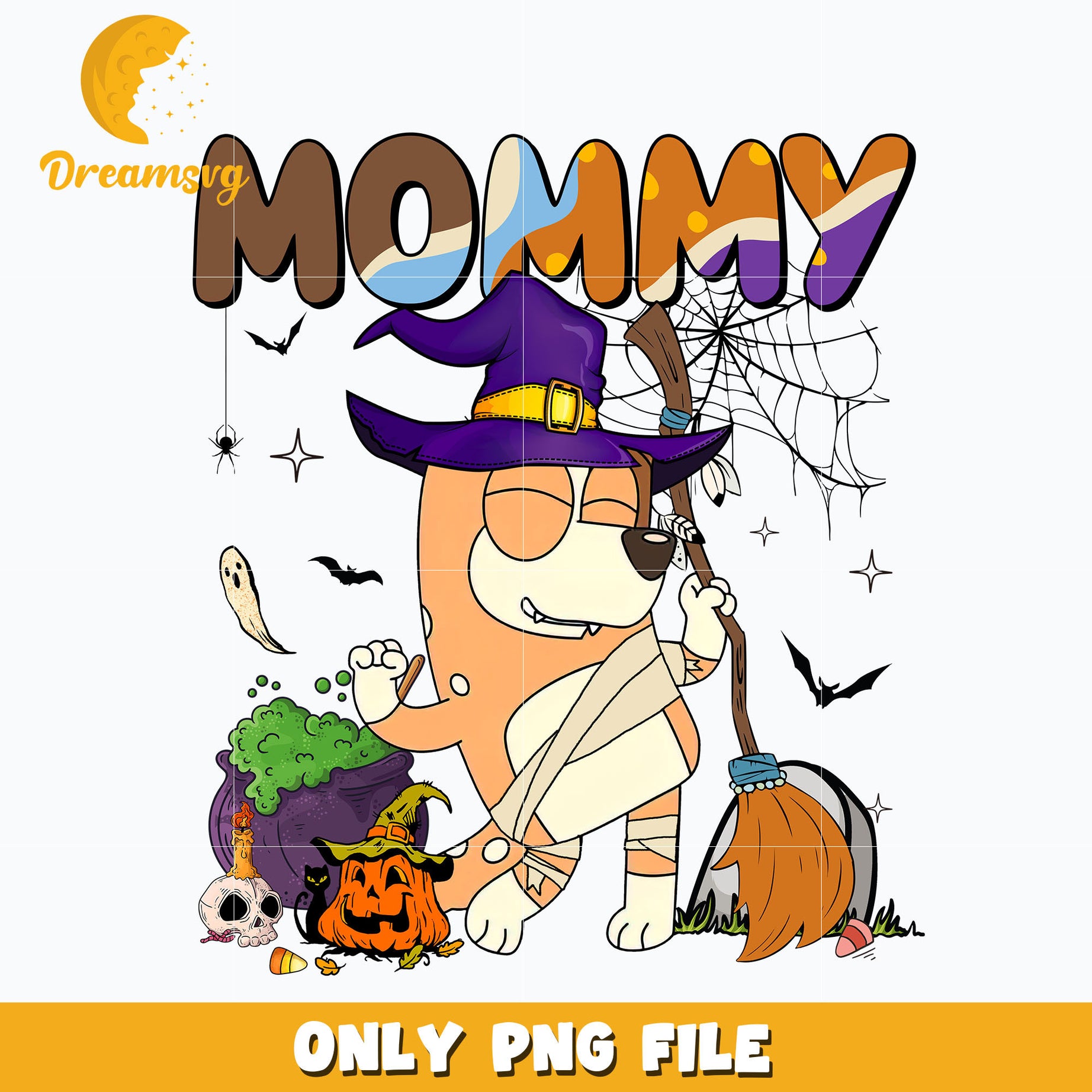 Mommy bluey halloween png