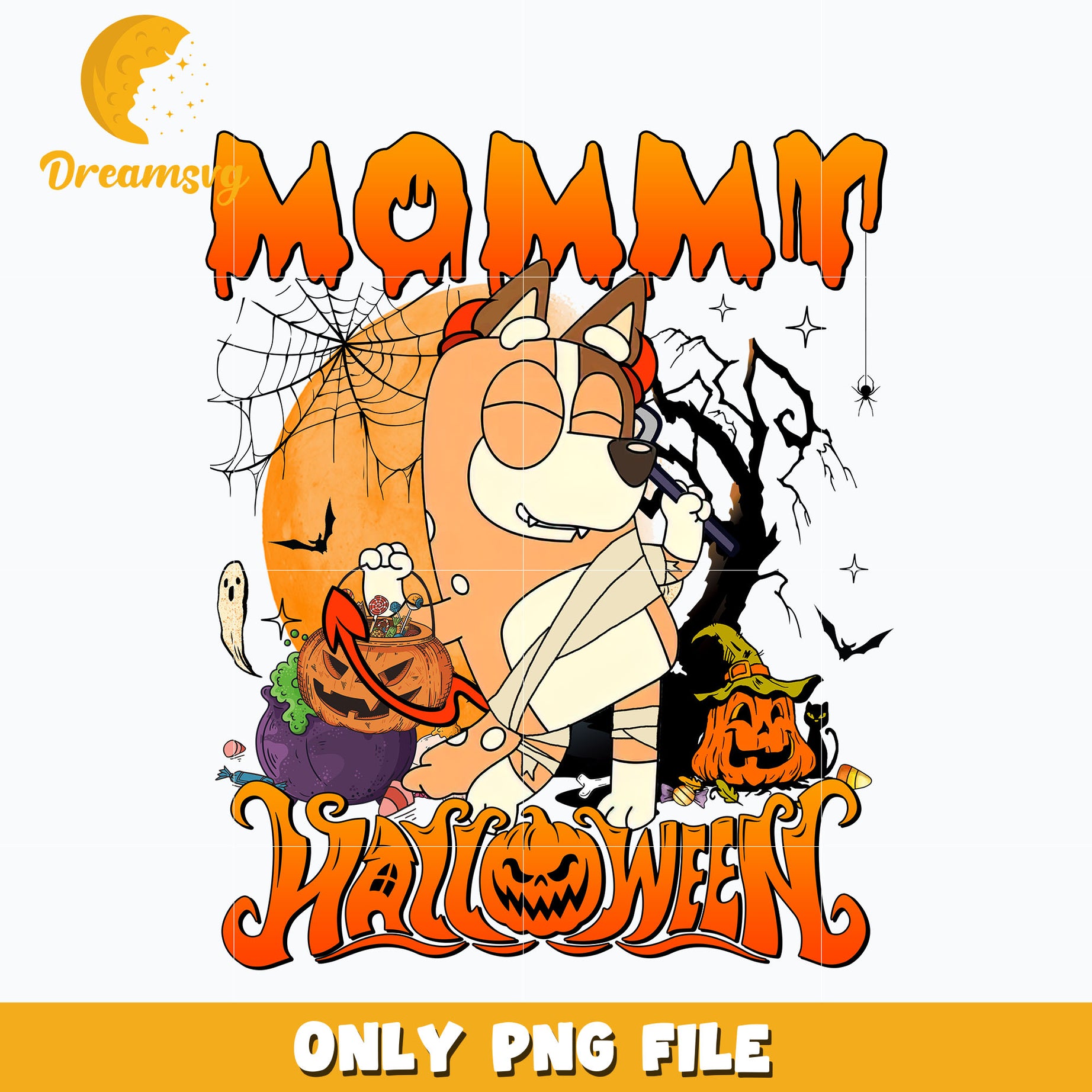 Mommy bluey halloween png