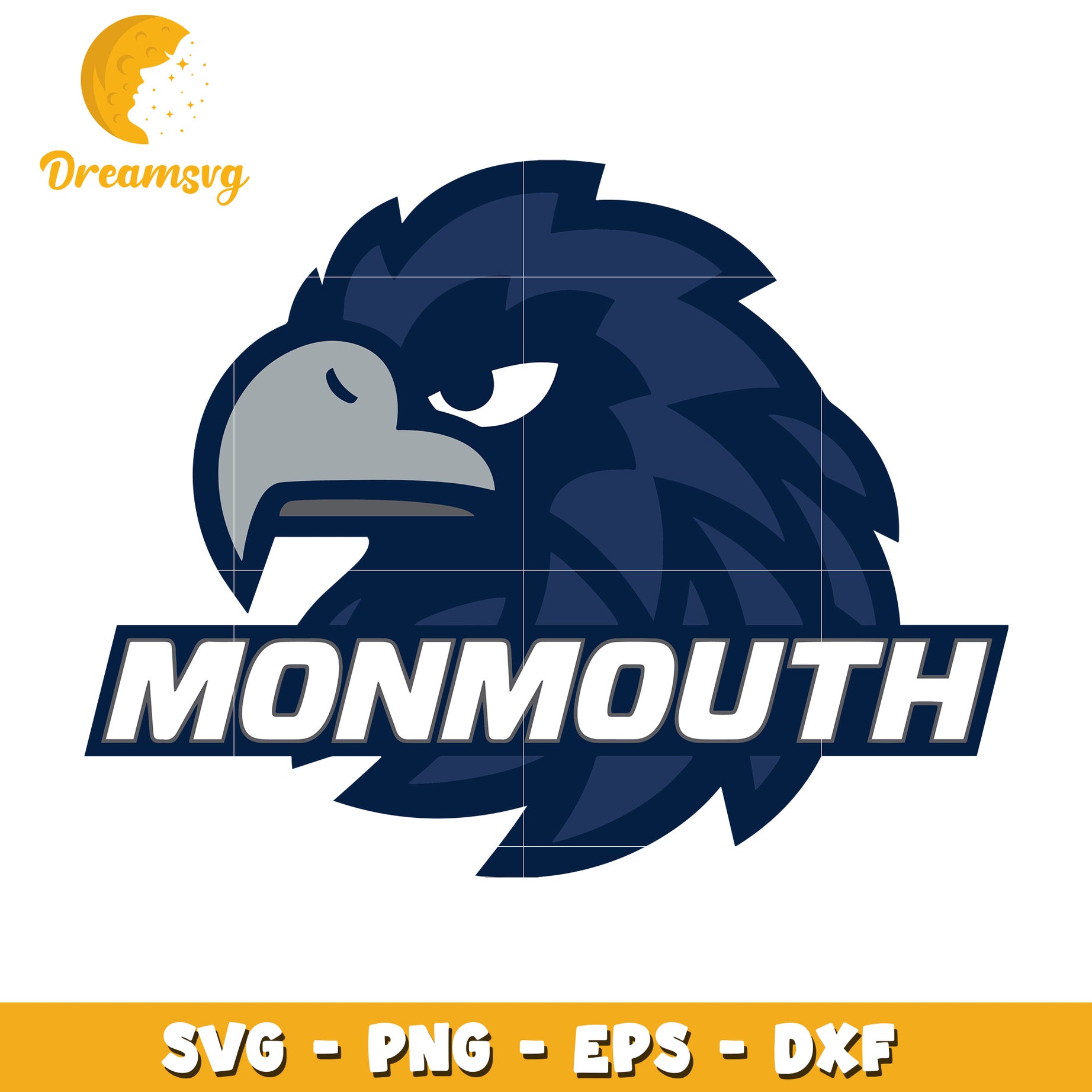 Monmouth Eagle Mascot SVG PNG EPS DXF