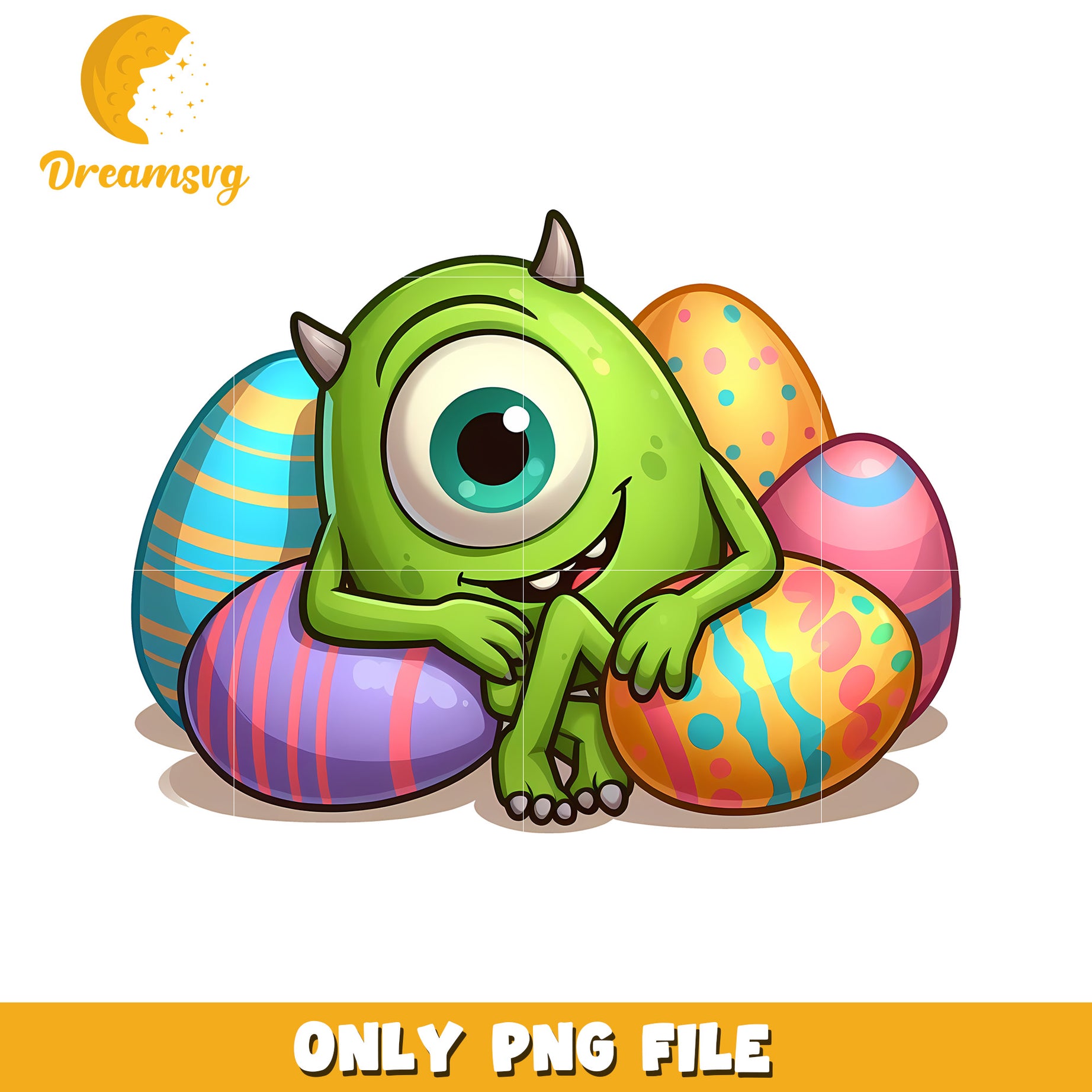 Monster Mike easter eggs png, easter eggs png, monster school png