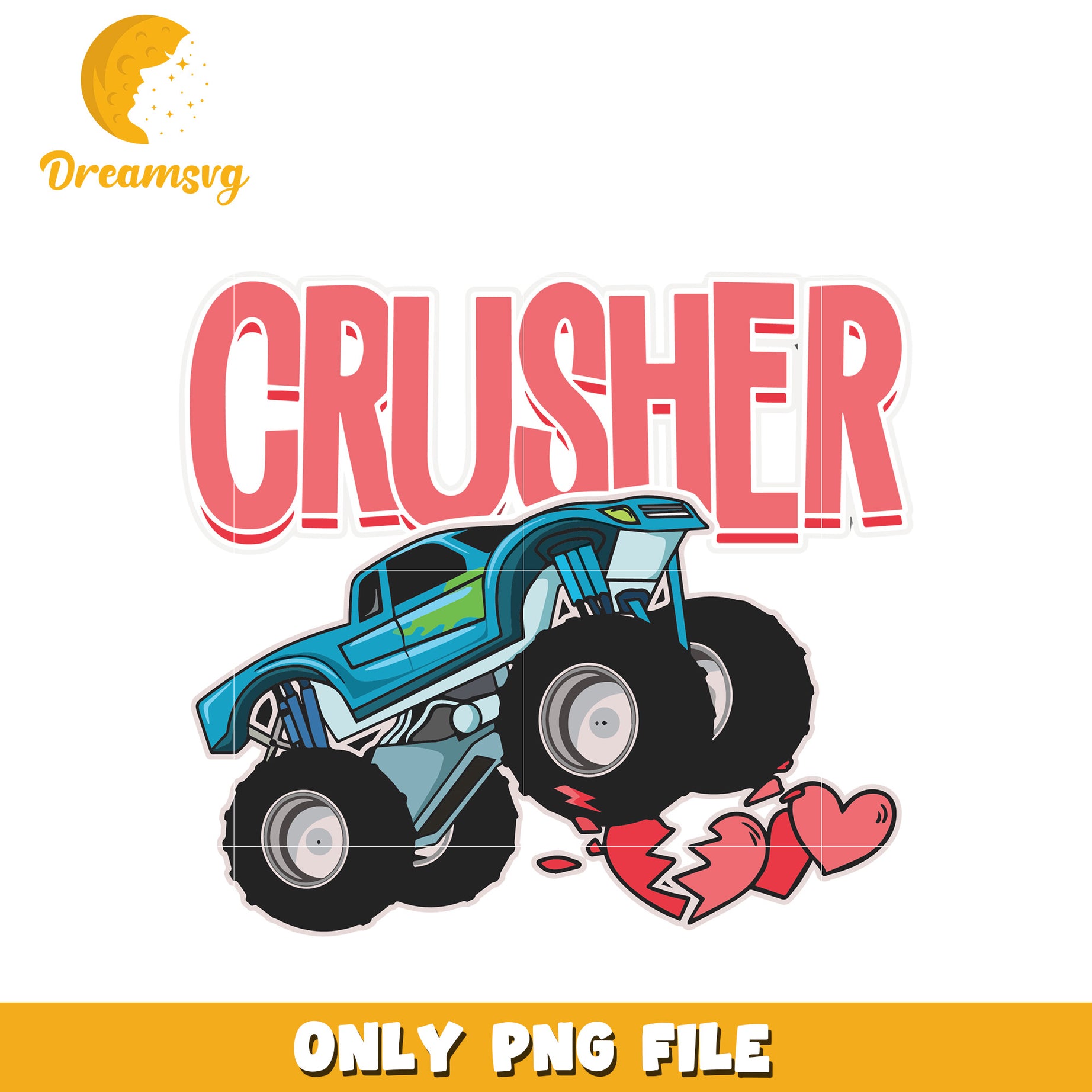 Monster Truck Crusher PNG