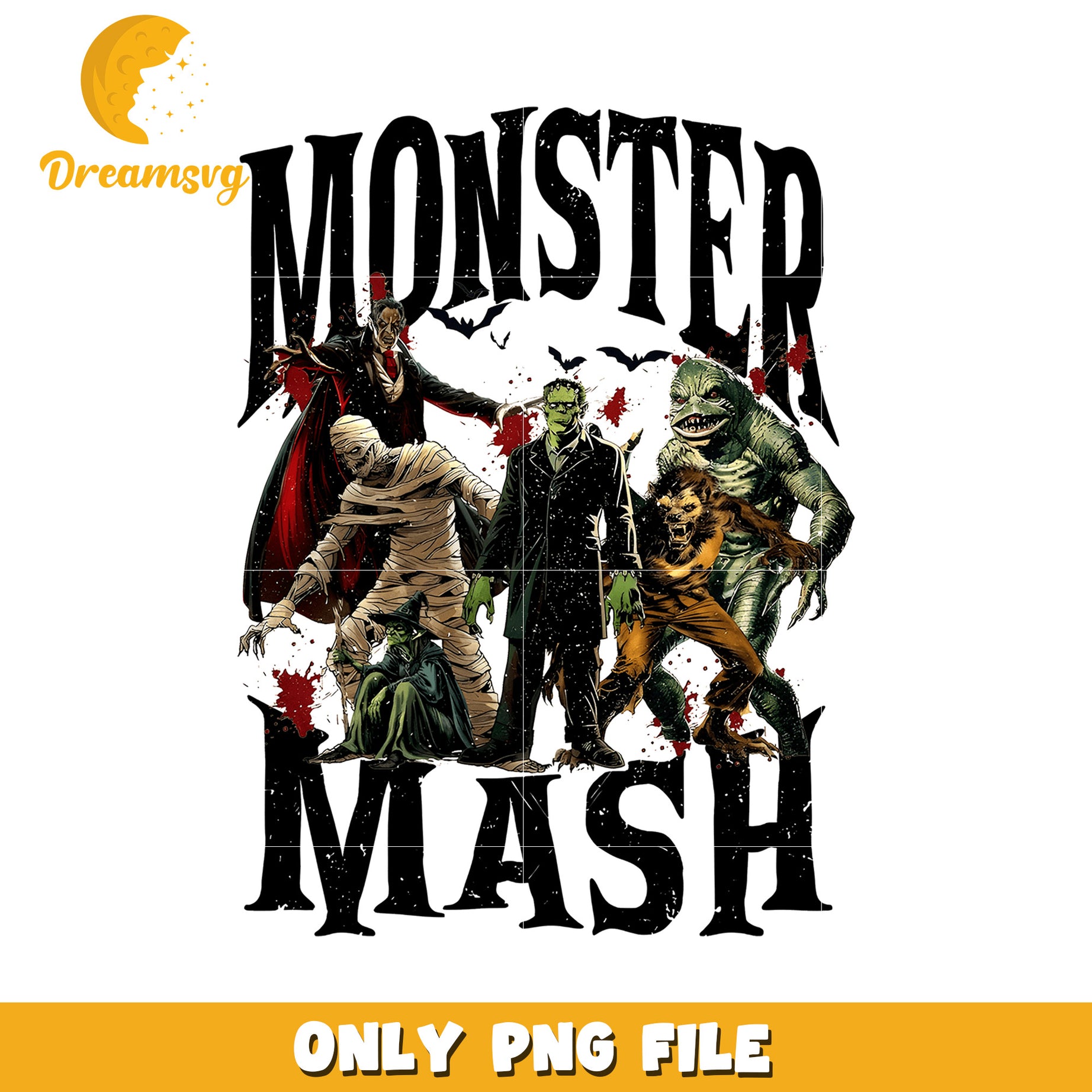 Monster mash png, halloween movies​ png, halloween wallpaper​ png