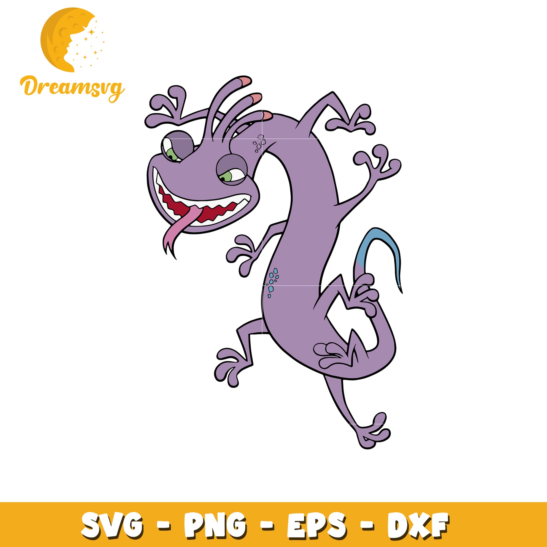 Monsters Inc Randall SVG PNG EPS DXF