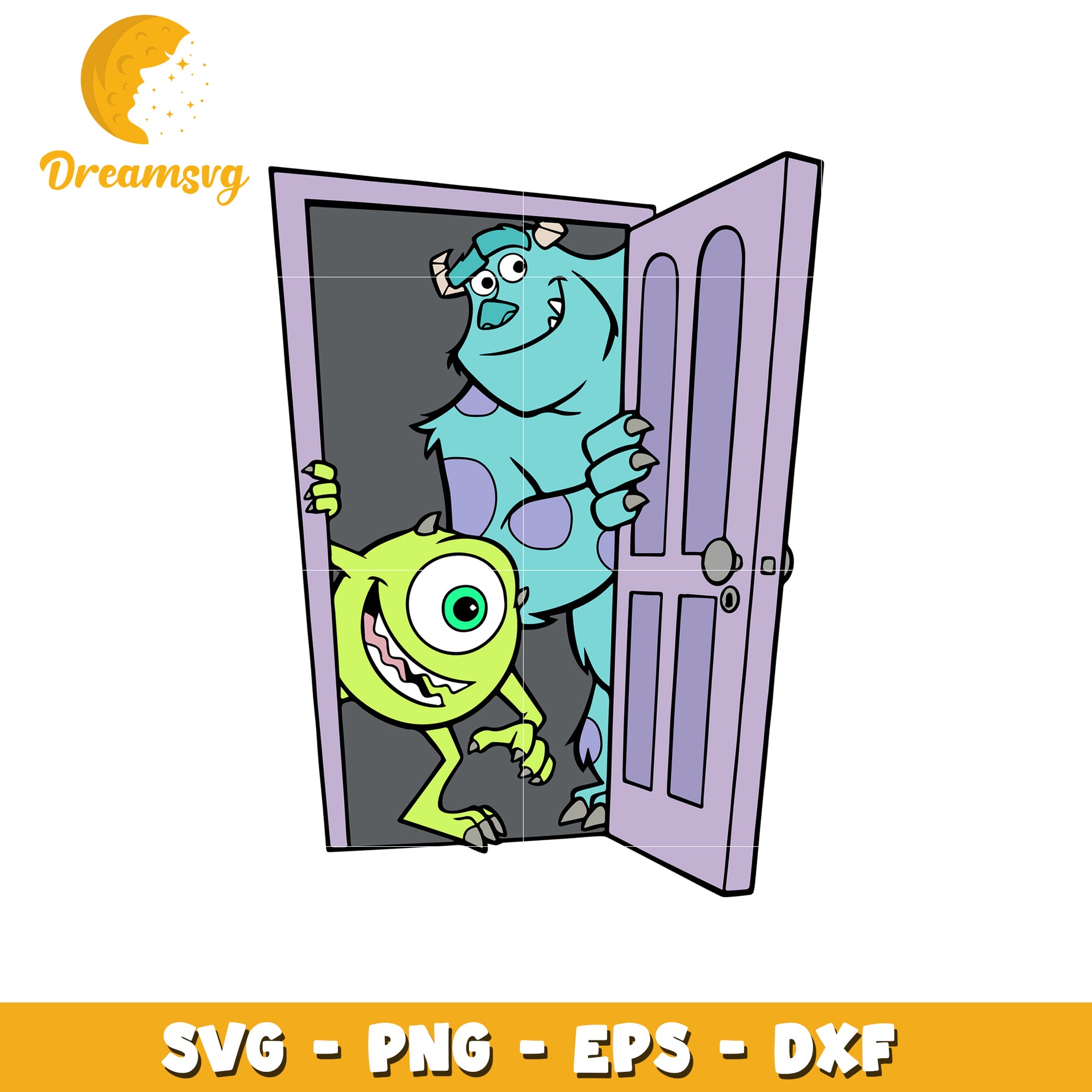 monsters ink door Monsters Inc SVG Cut File Door – DreamSVG Store