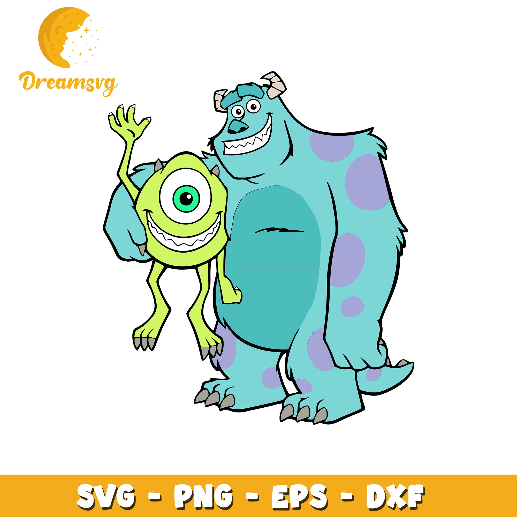 Monsters Inc SVG PNG EPS DXF – DreamSVG Store
