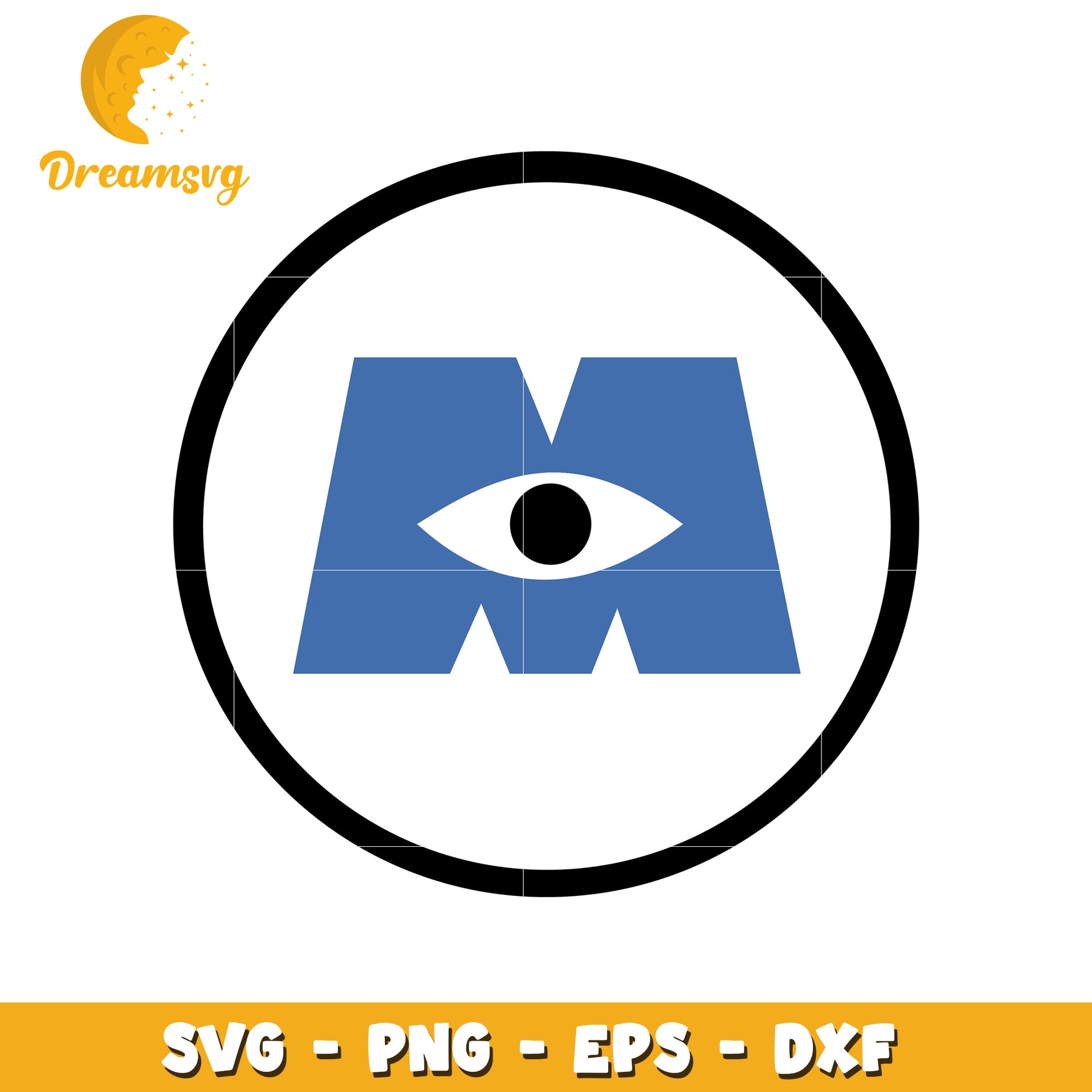 monsters inc logo png Monsters Inc SVG PNG EPS DXF Cut File – DreamSVG Store