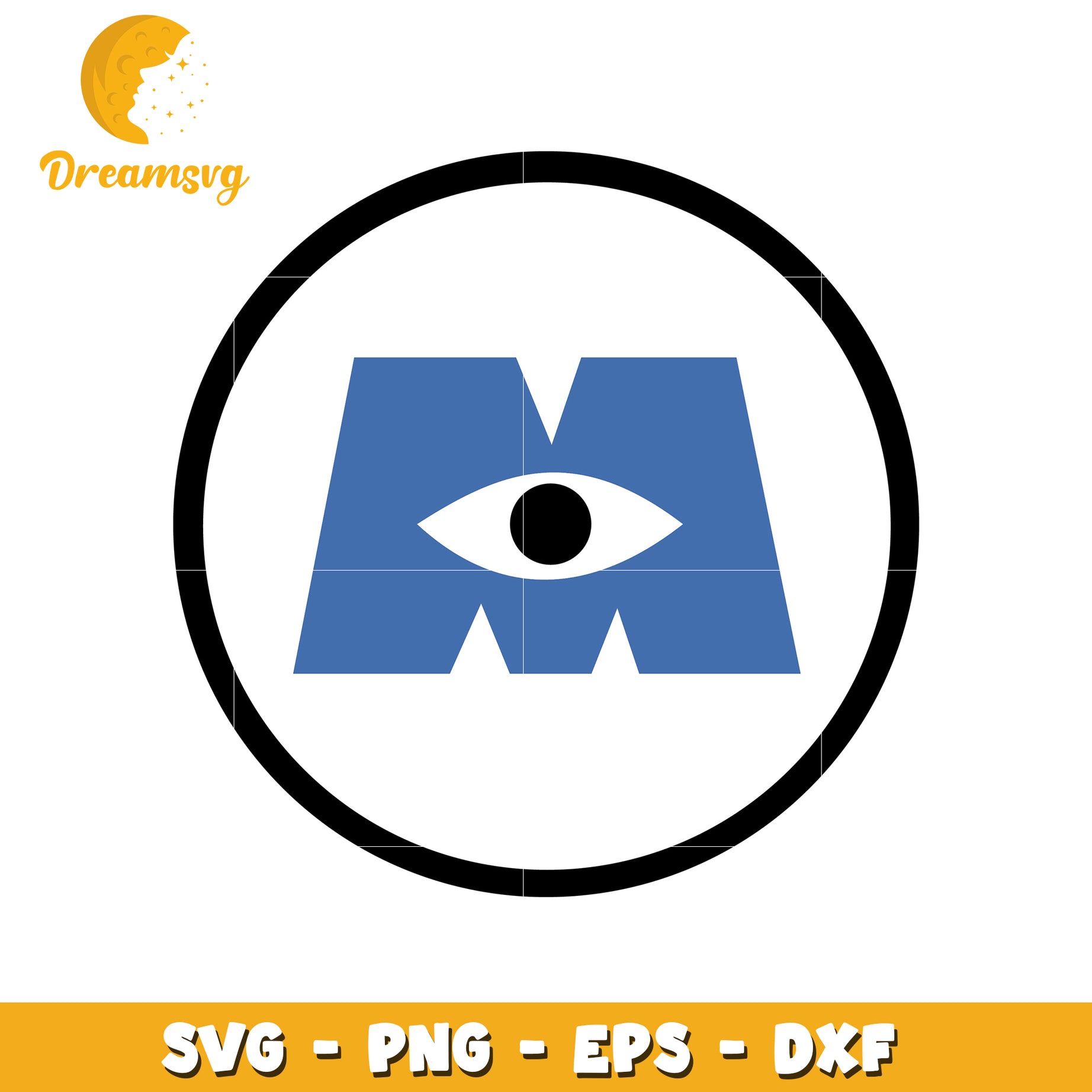 Monsters Inc SVG PNG EPS DXF Cut File