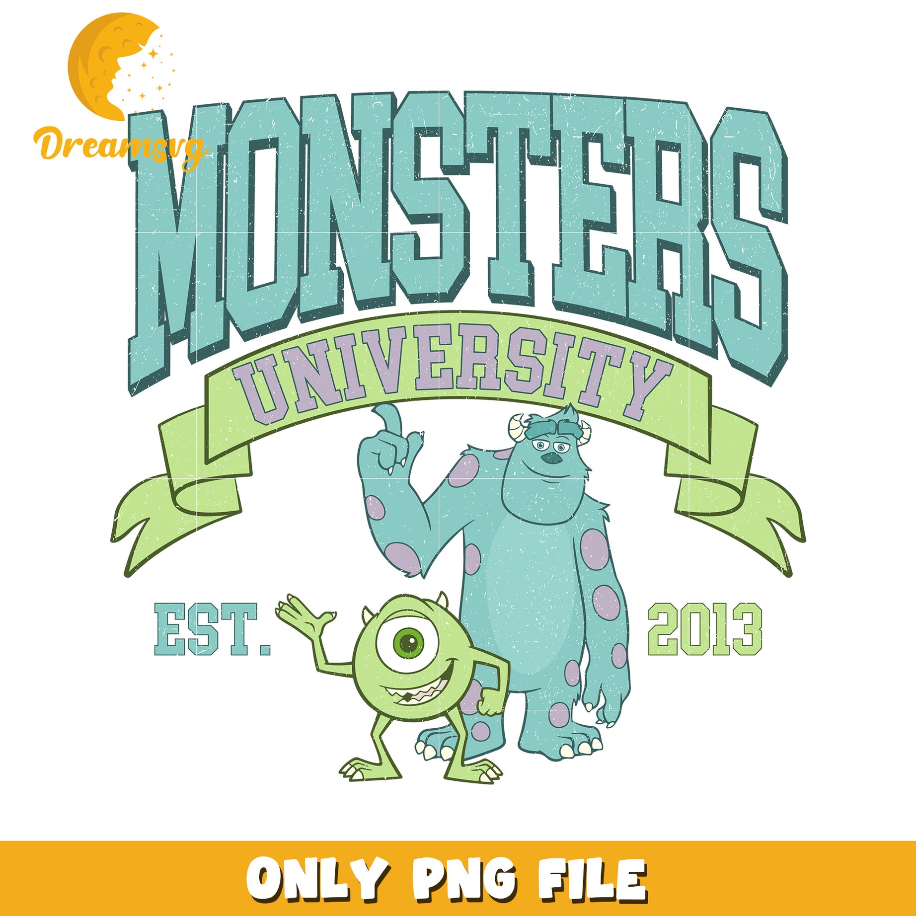 Monsters University PNG Graphic for Kids and Fans