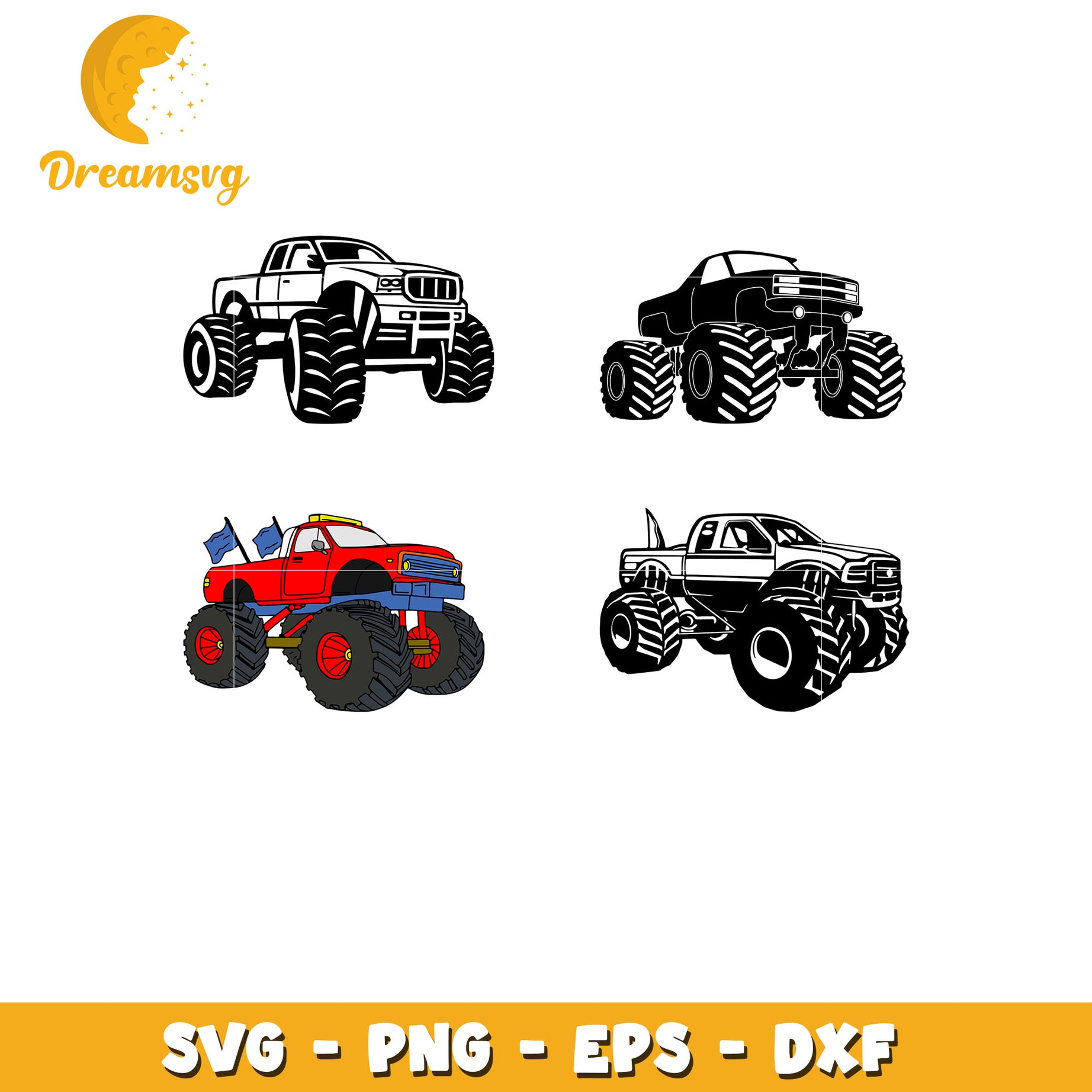 Monster truck bundle svg, sport truck svg, truck svg