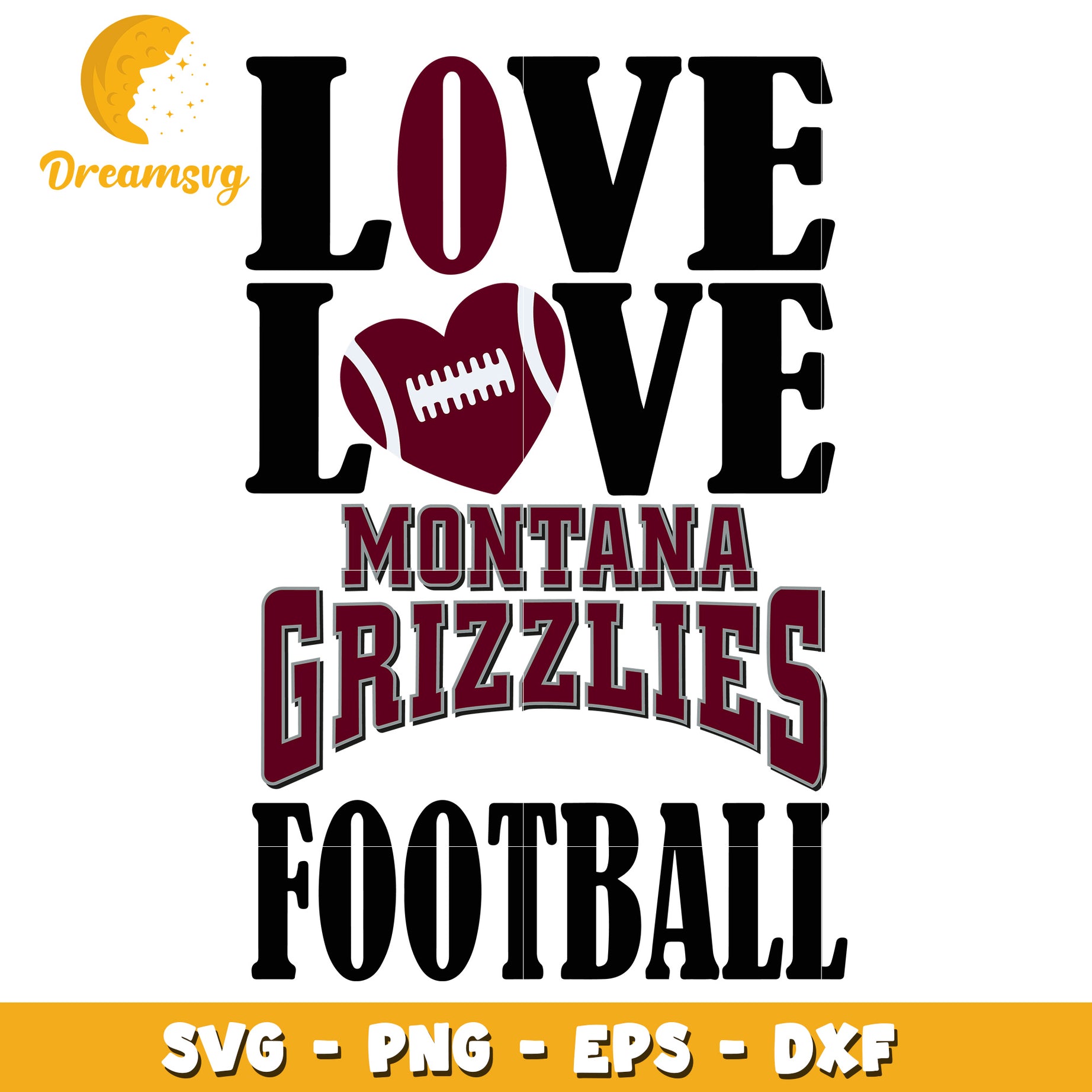 Montana Grizzlies Football SVG Cut File