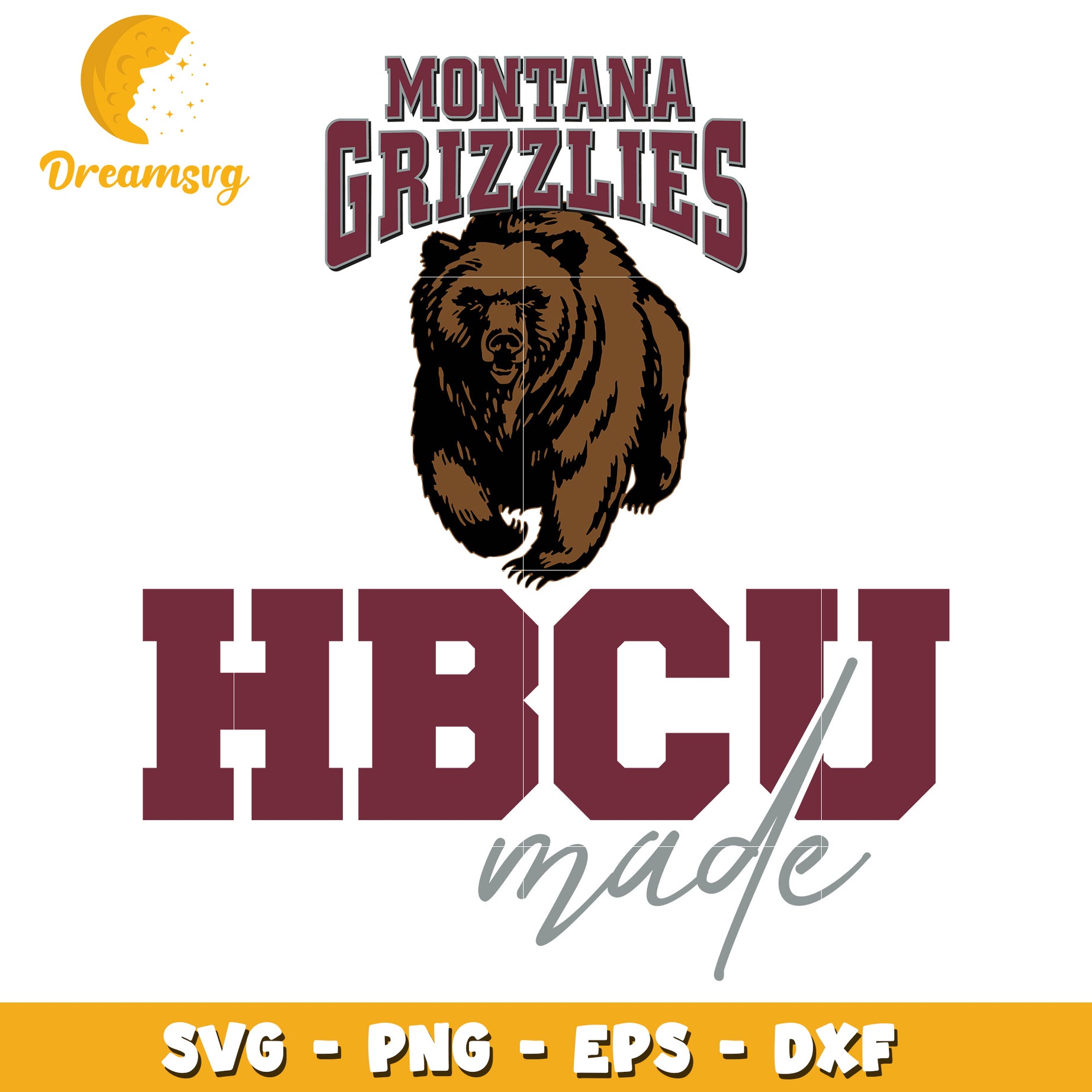 Montana Grizzlies HBCU SVG Cut File