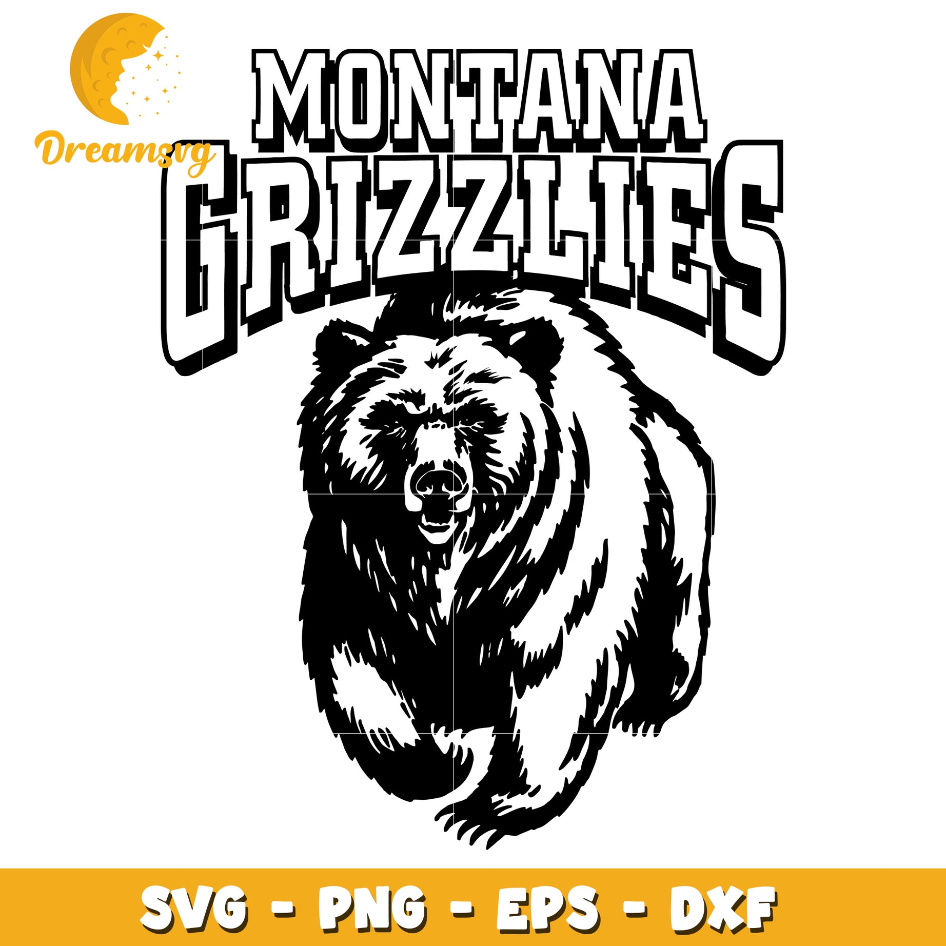 Montana Grizzlies SVG Cut File Grizzly Bear – DreamSVG Store