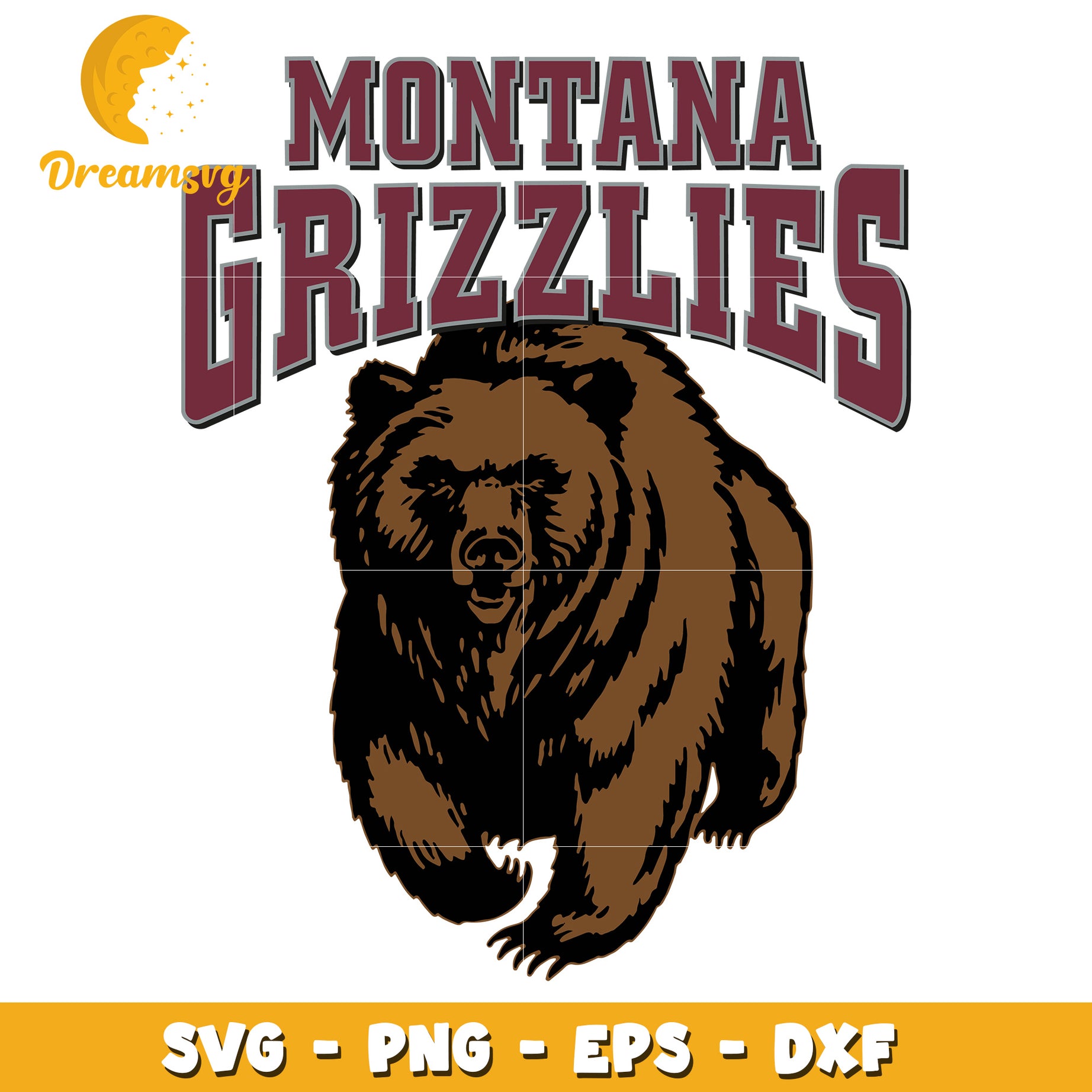 Montana Grizzlies SVG PNG EPS DXF