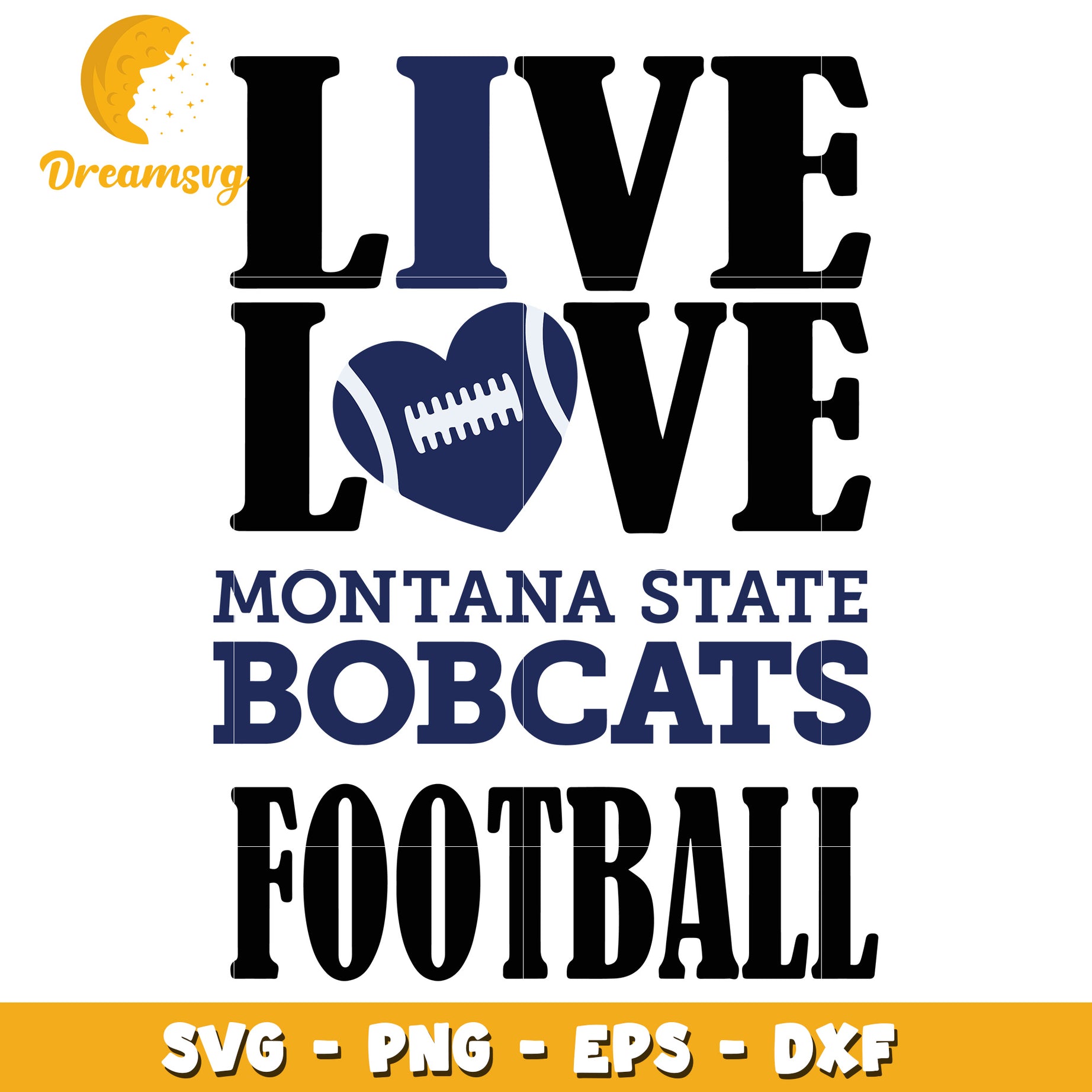 Montana State Bobcats Football SVG