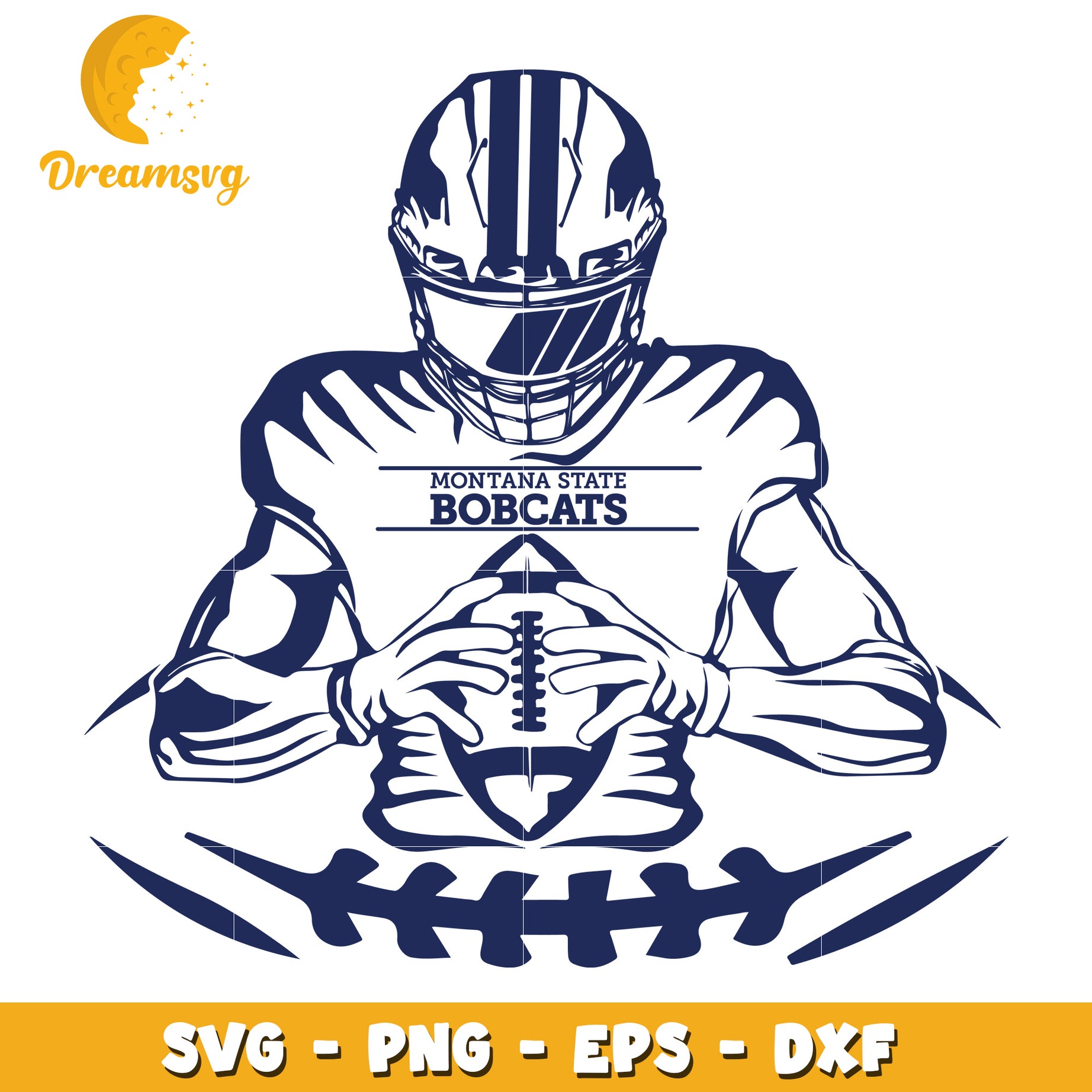 Montana State Bobcats Football SVG Cut File