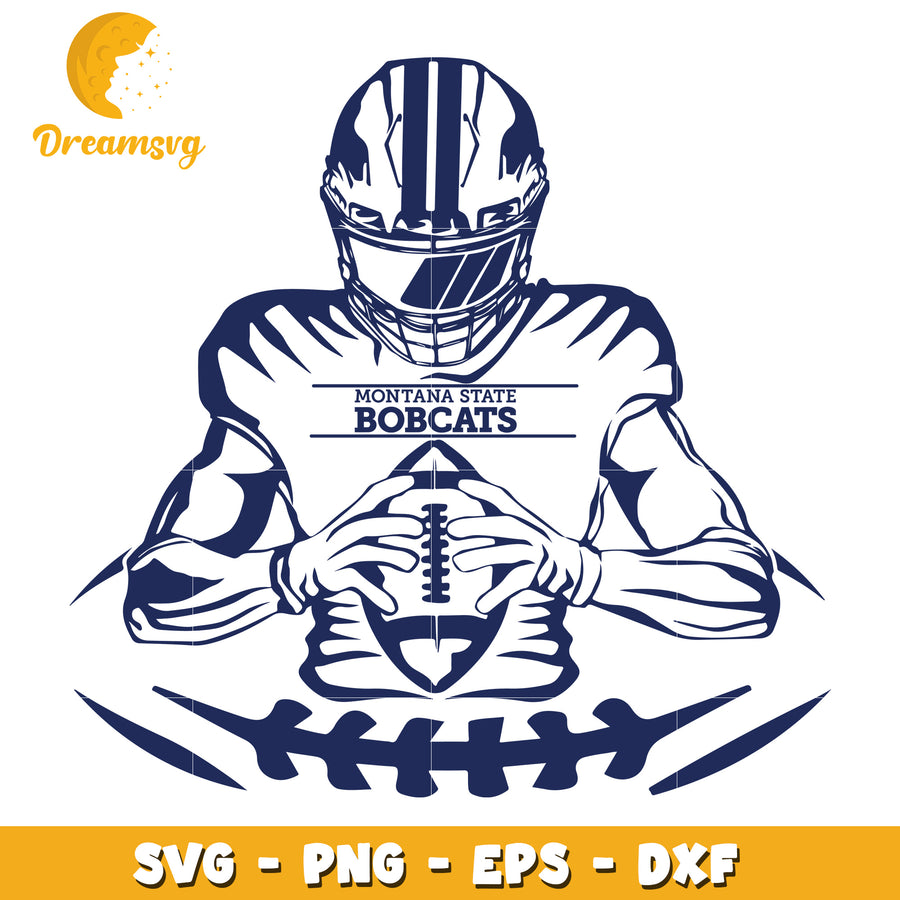 Montana State Bobcats Football SVG Cut File