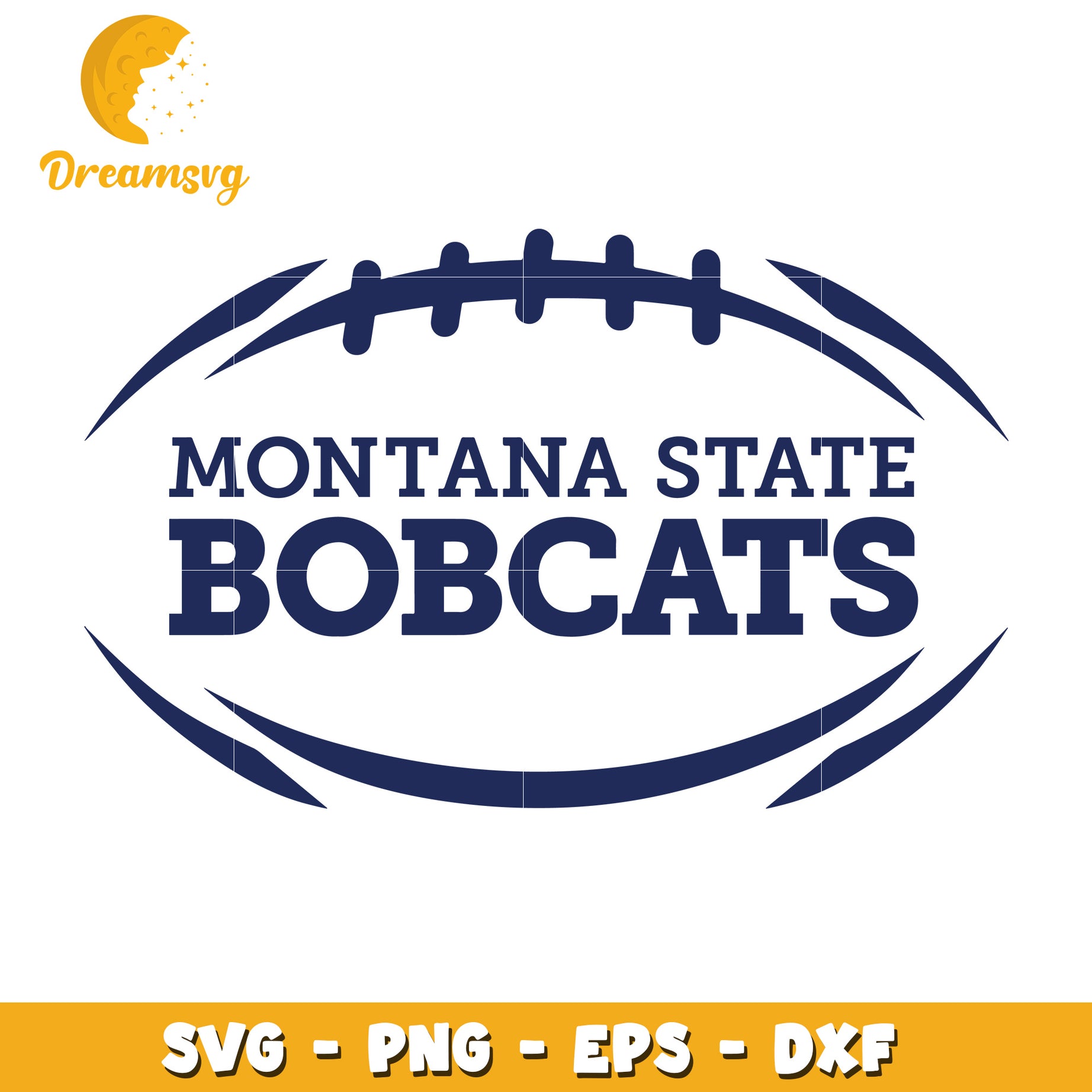 Montana State Bobcats Football SVG Graphic for Crafting Projects